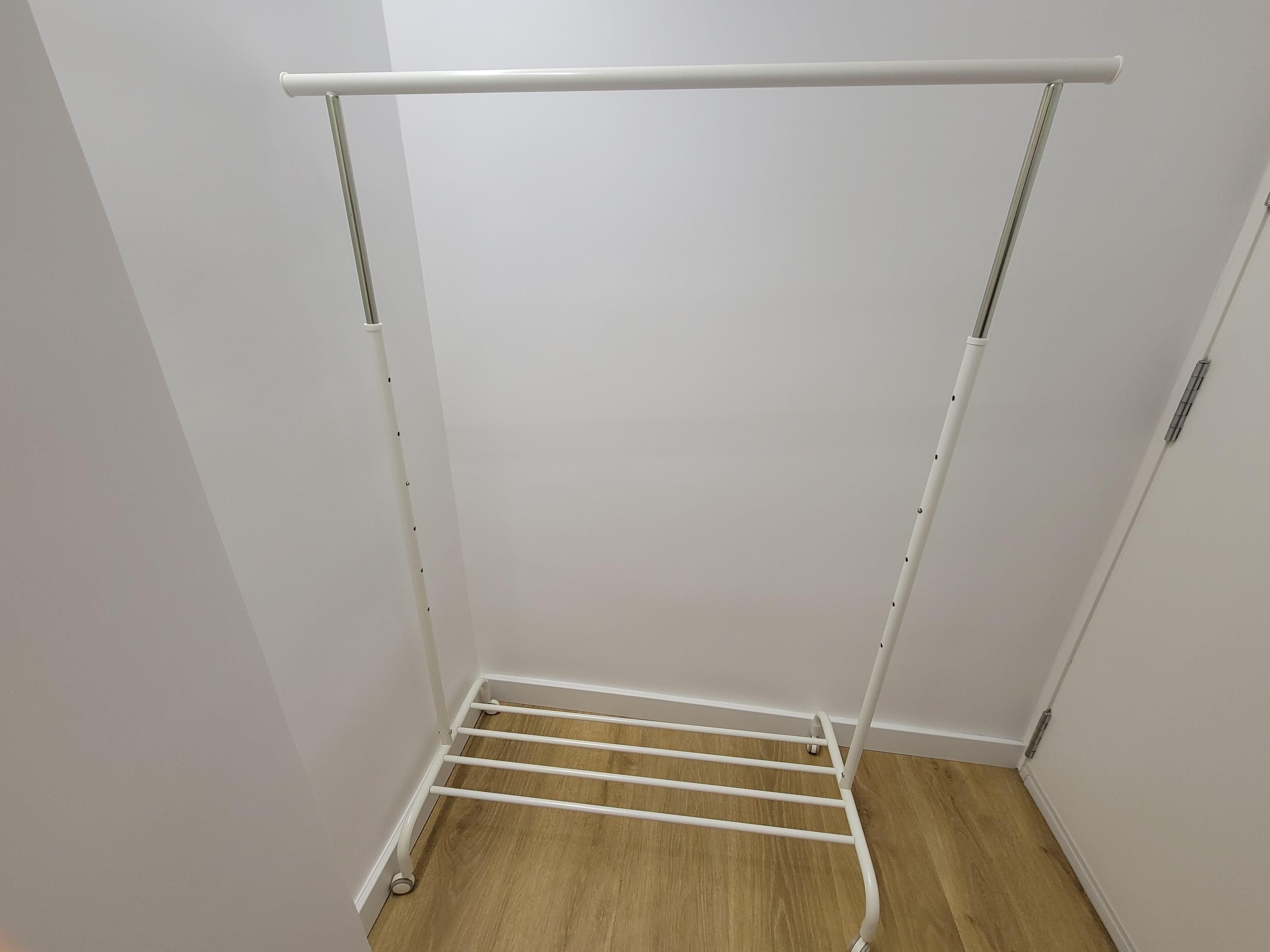 RIGGA clothes rack, white