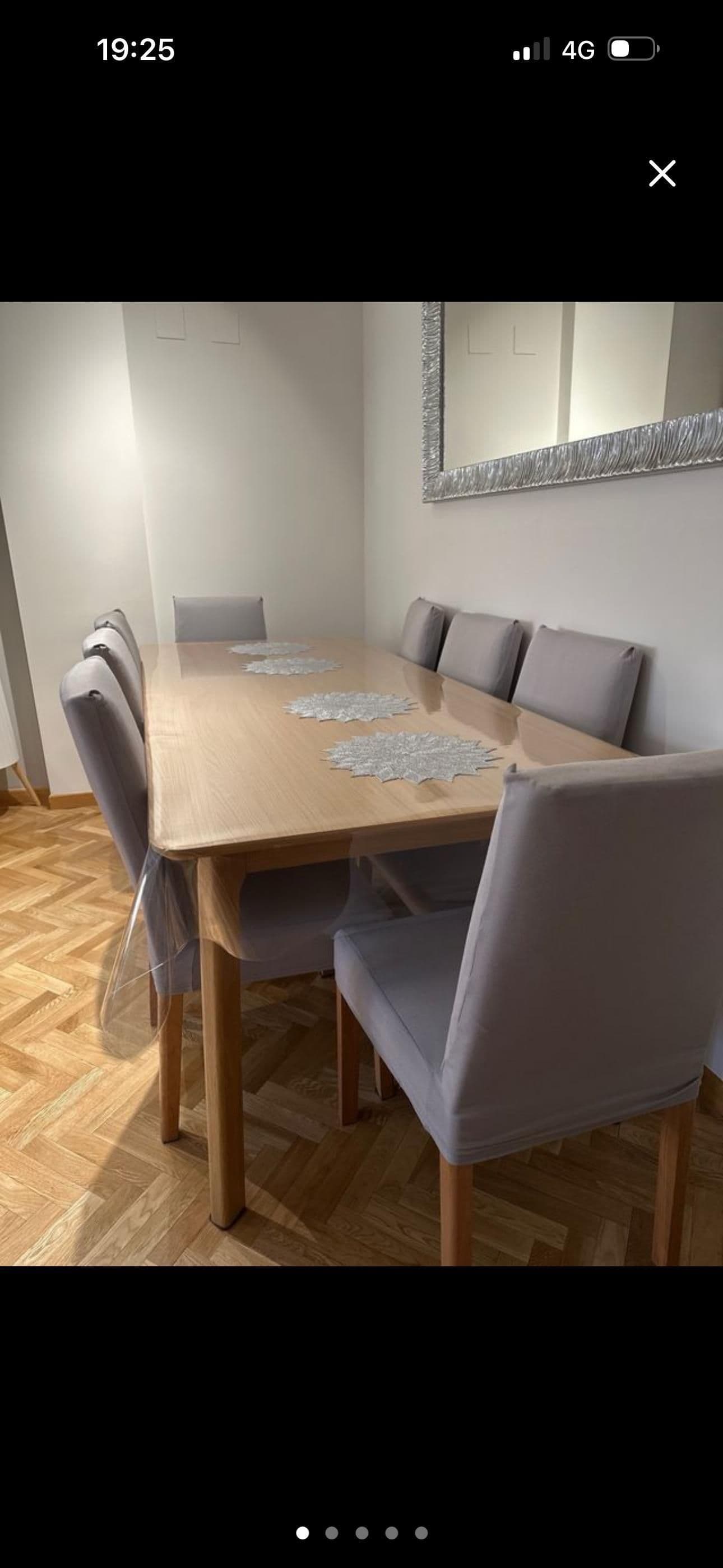 BERGMUND silla, efecto roble/Orrsta gris claro