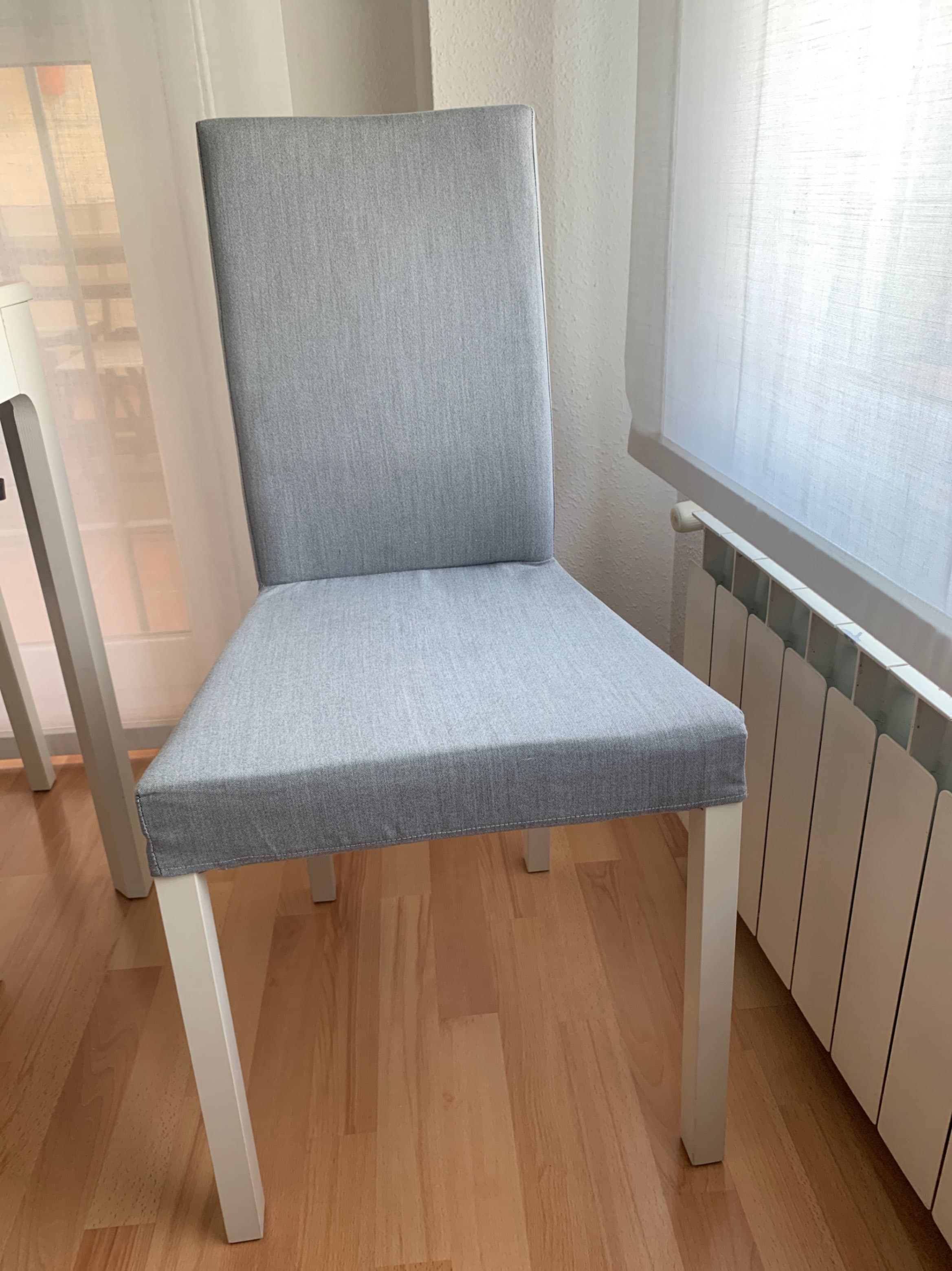 KÄTTIL cadeira, branco/Knisa gris claro
