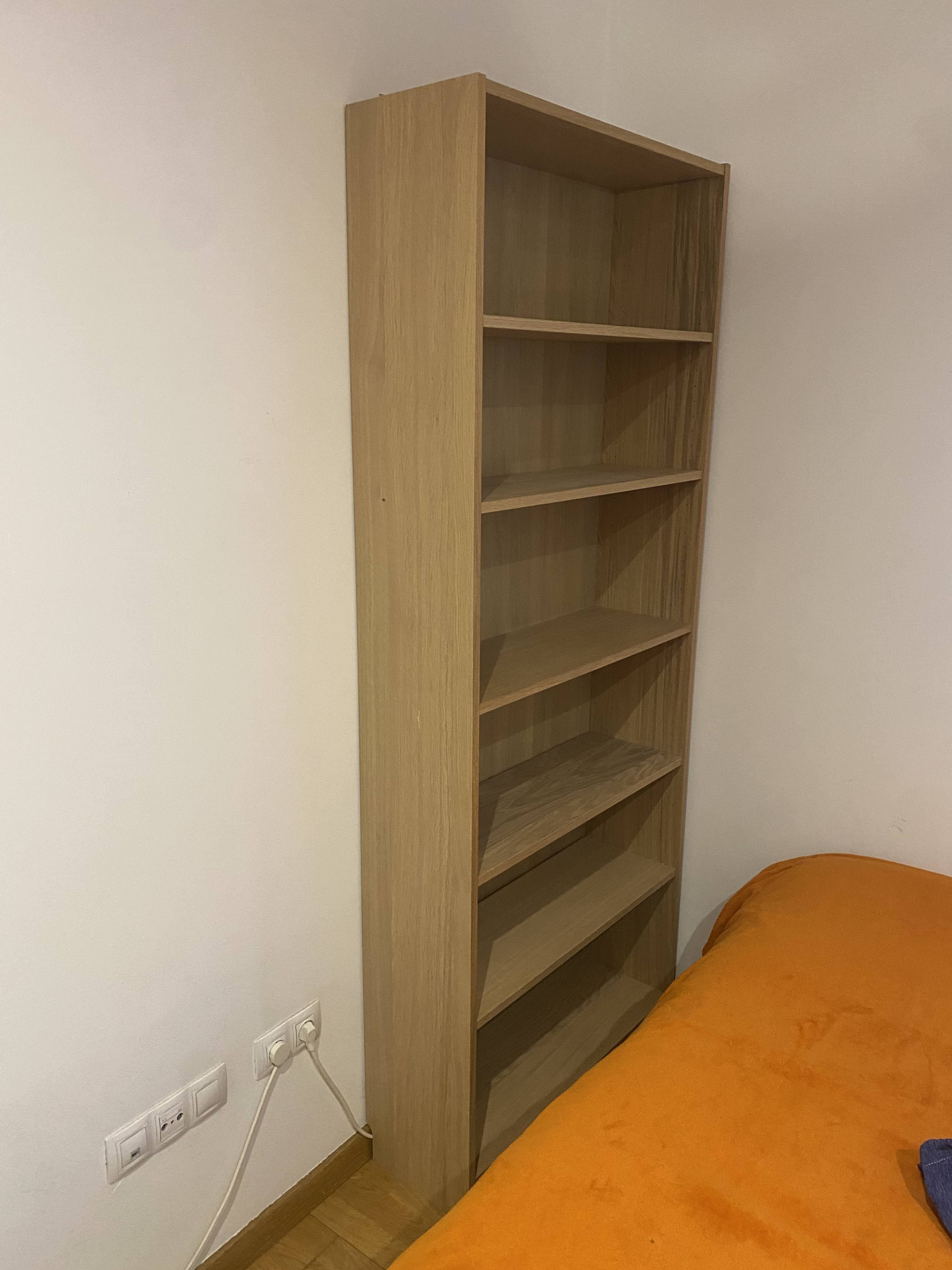 BILLY libraría, efecto carballo, 80x28x202 cm