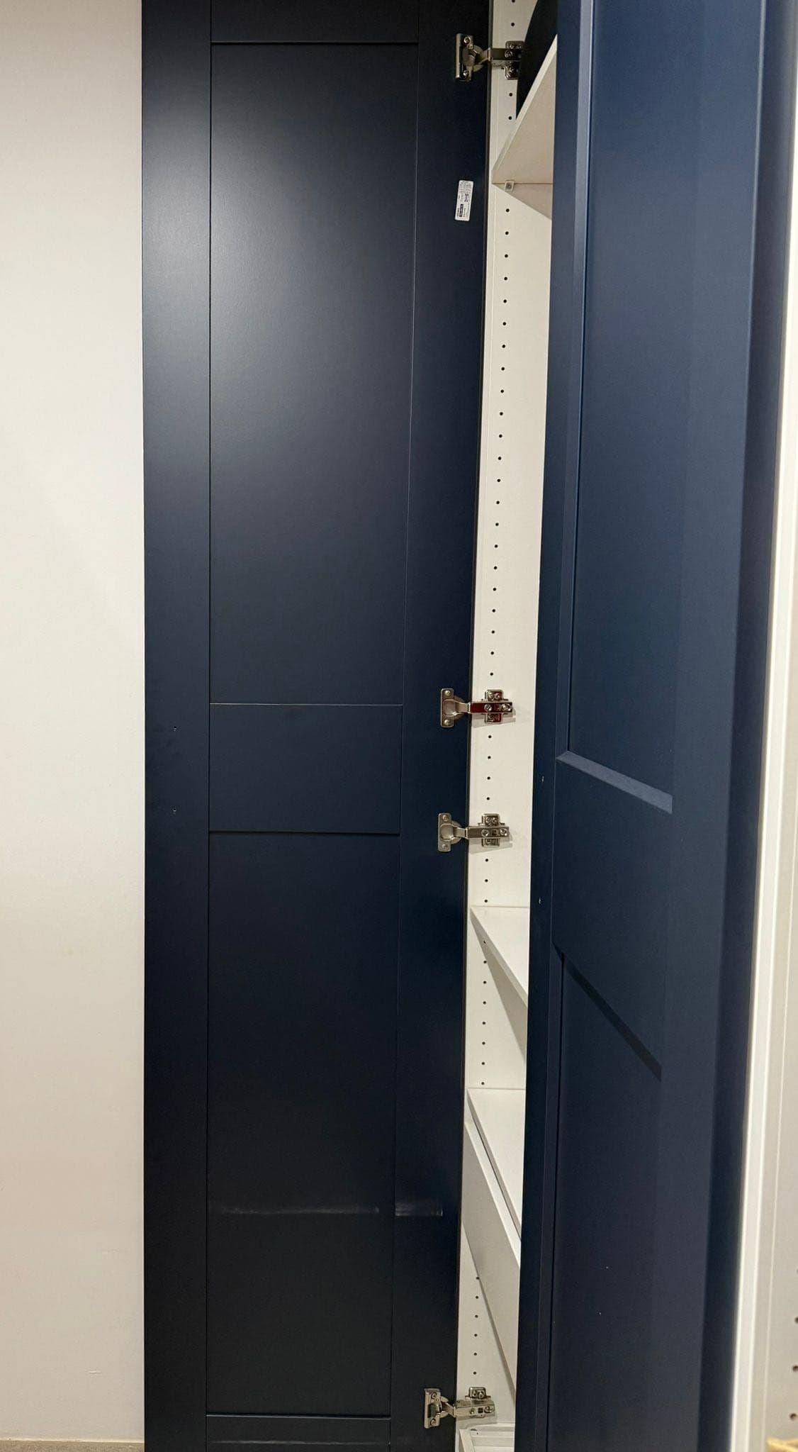 GRIMO door with hinges, dark blue, 50x229 cm
