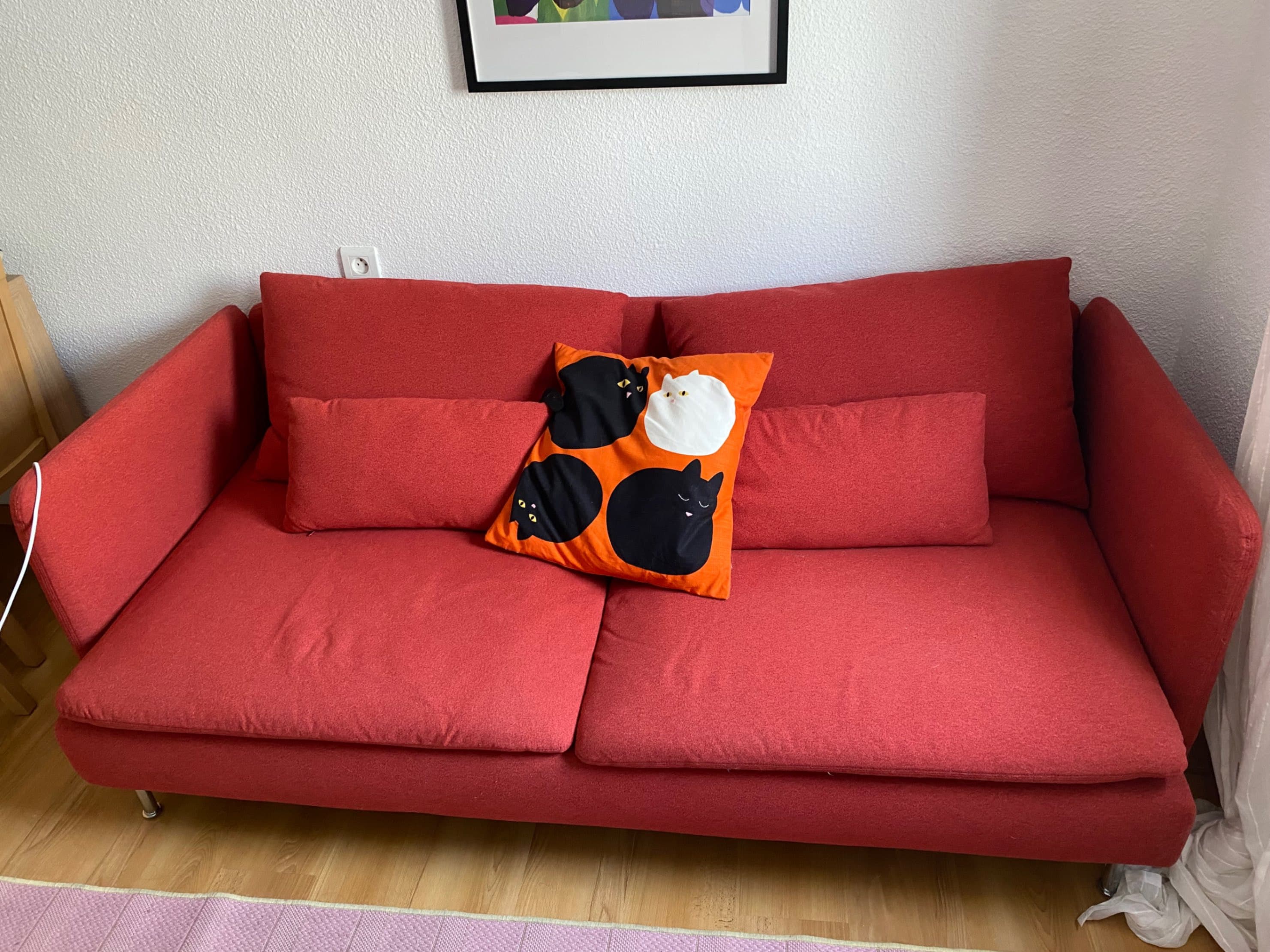 SÖDERHAMN 3 eserlekuko sofa, Tonerud gorria