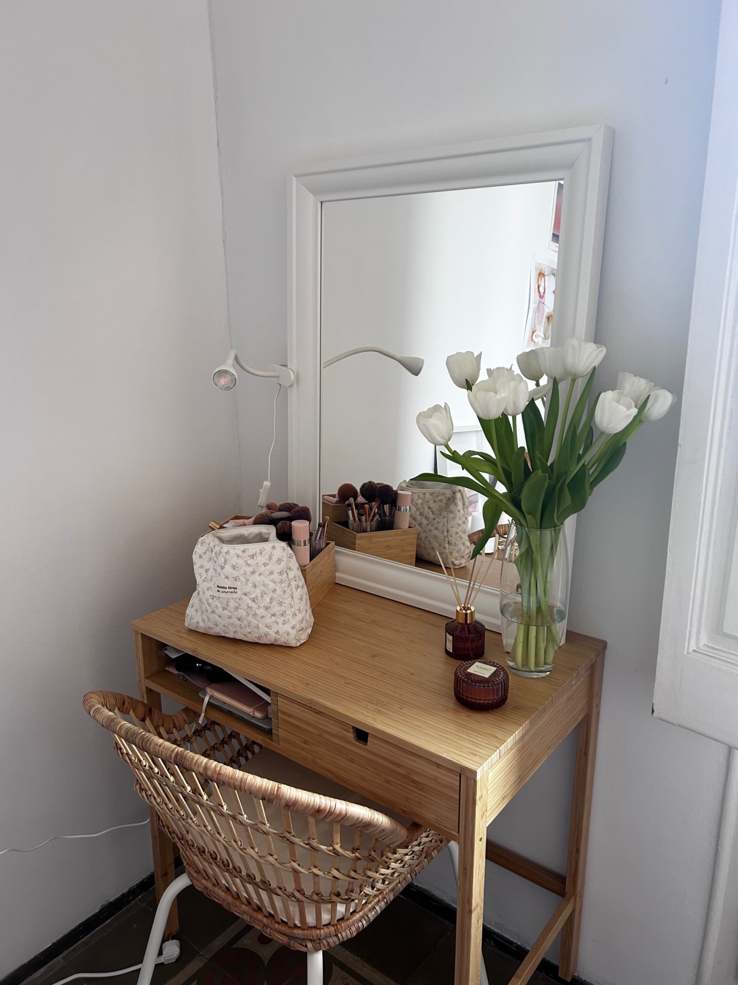 NORDKISA dressing table, bamboo, 76x47 cm