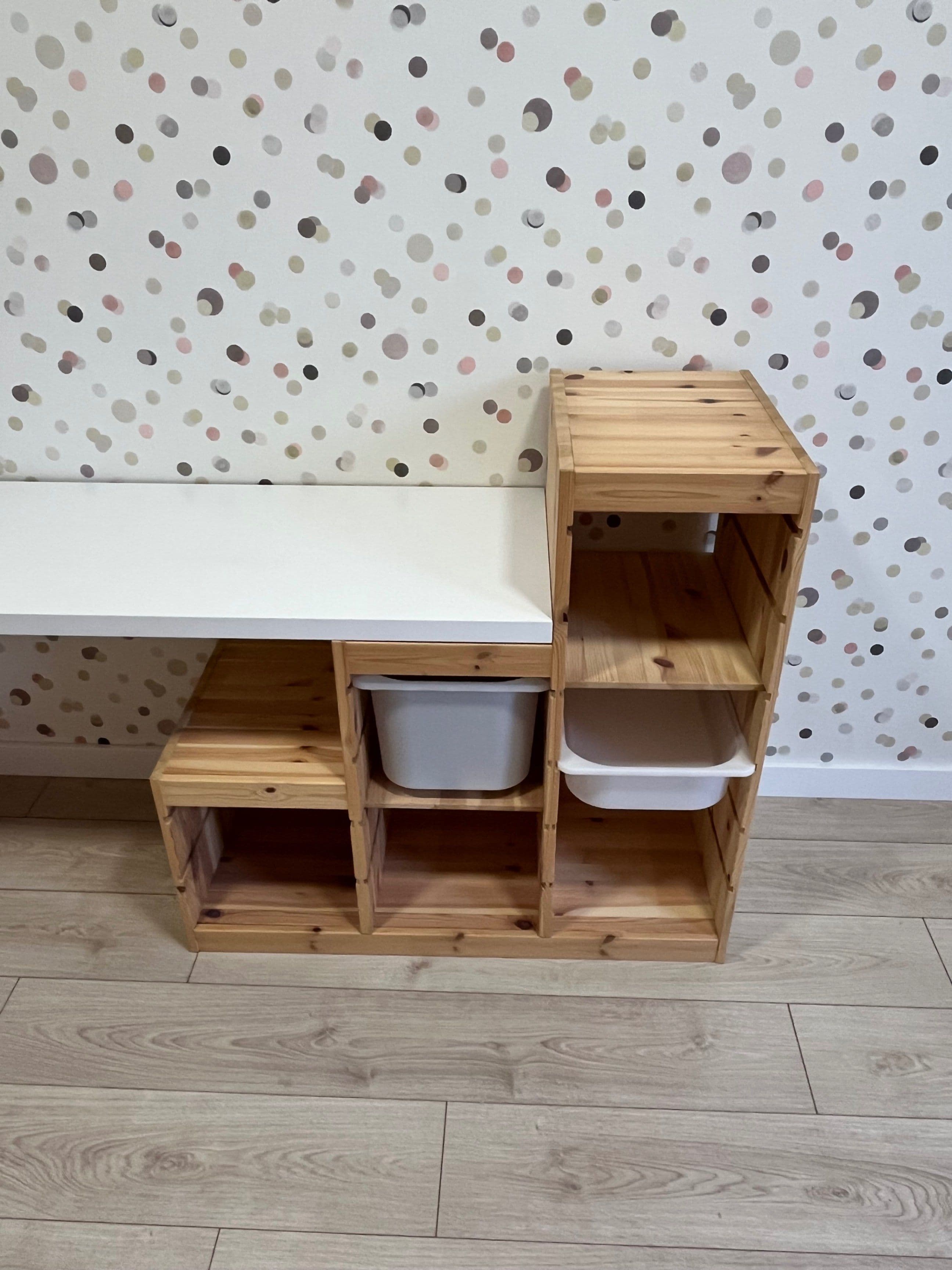 TROFAST frame, light white stained pine, 94x44x91 cm