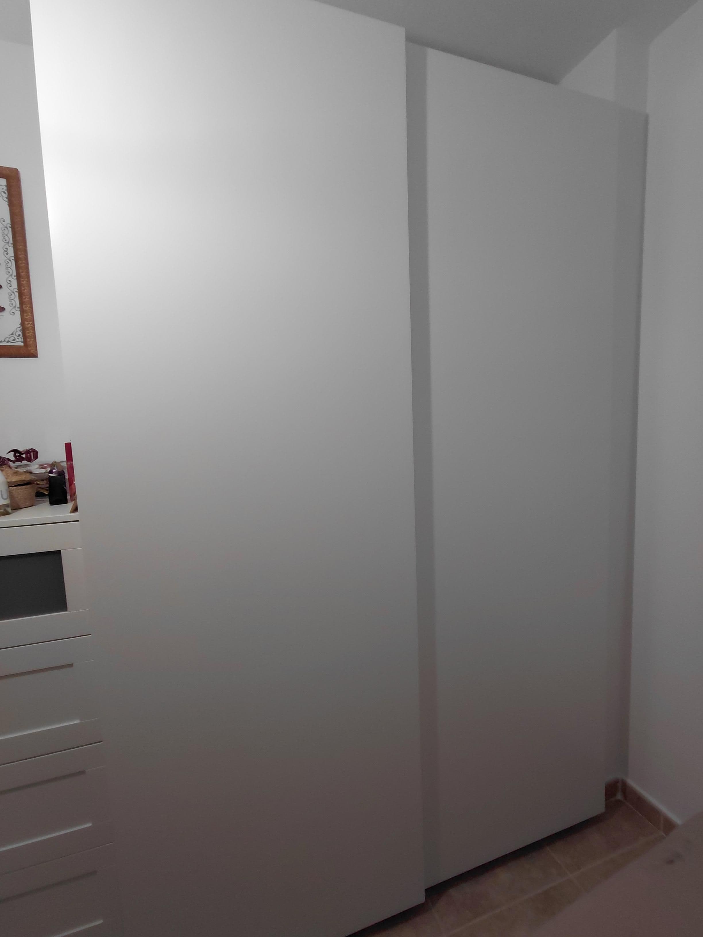 HASVIK portas corredizas, 2 uds, beixe agrisado, 200x236 cm