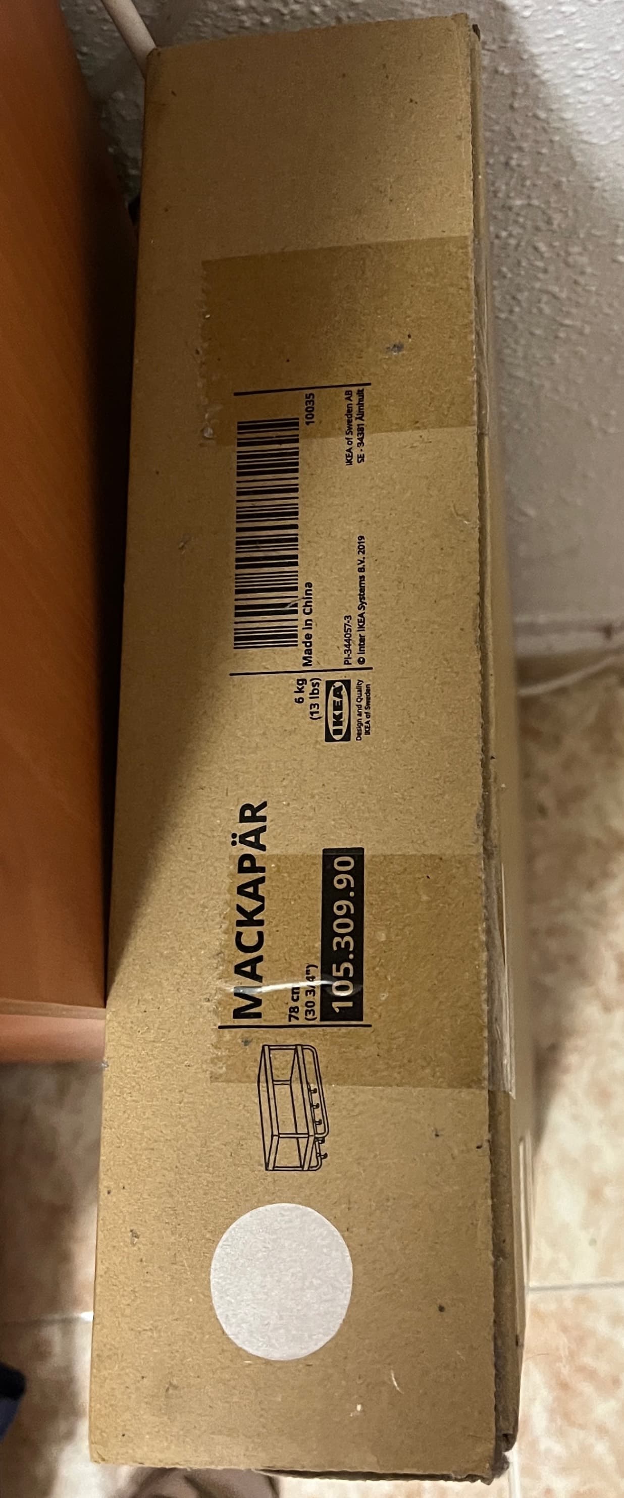 MACKAPÄR esekilekua, zuria, 78 cm