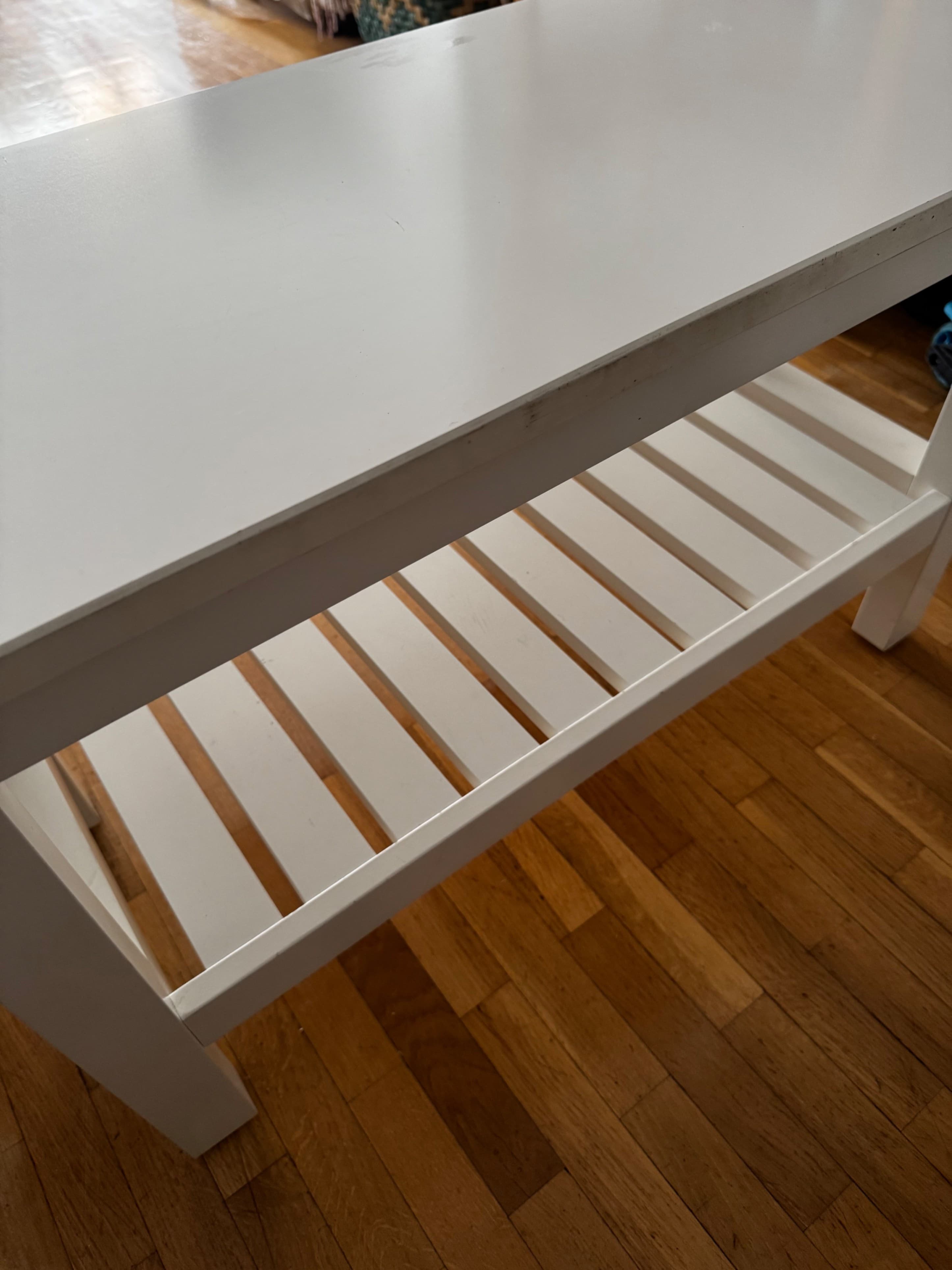 HEMNES bench, white, 83 cm