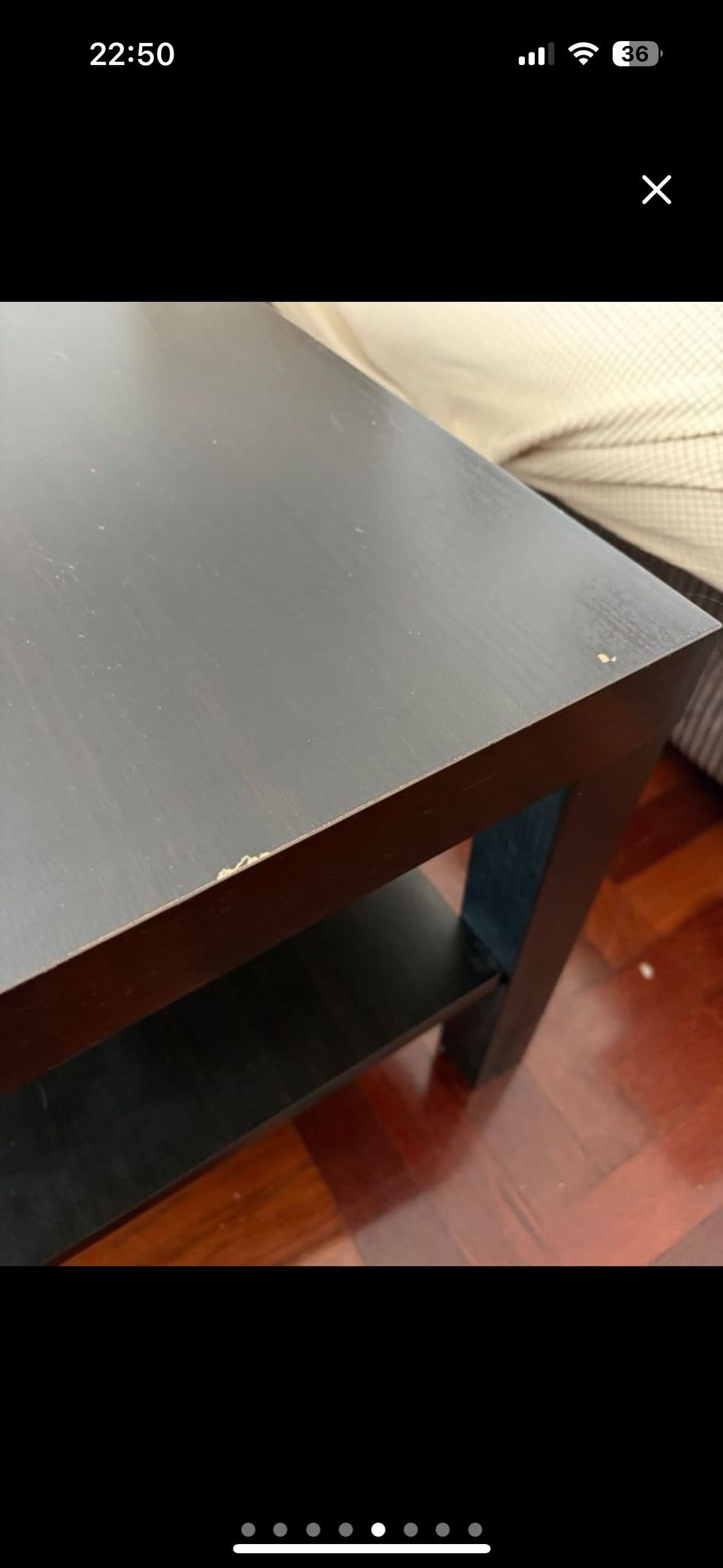 LACK coffee table, black-brown, 118x78 cm