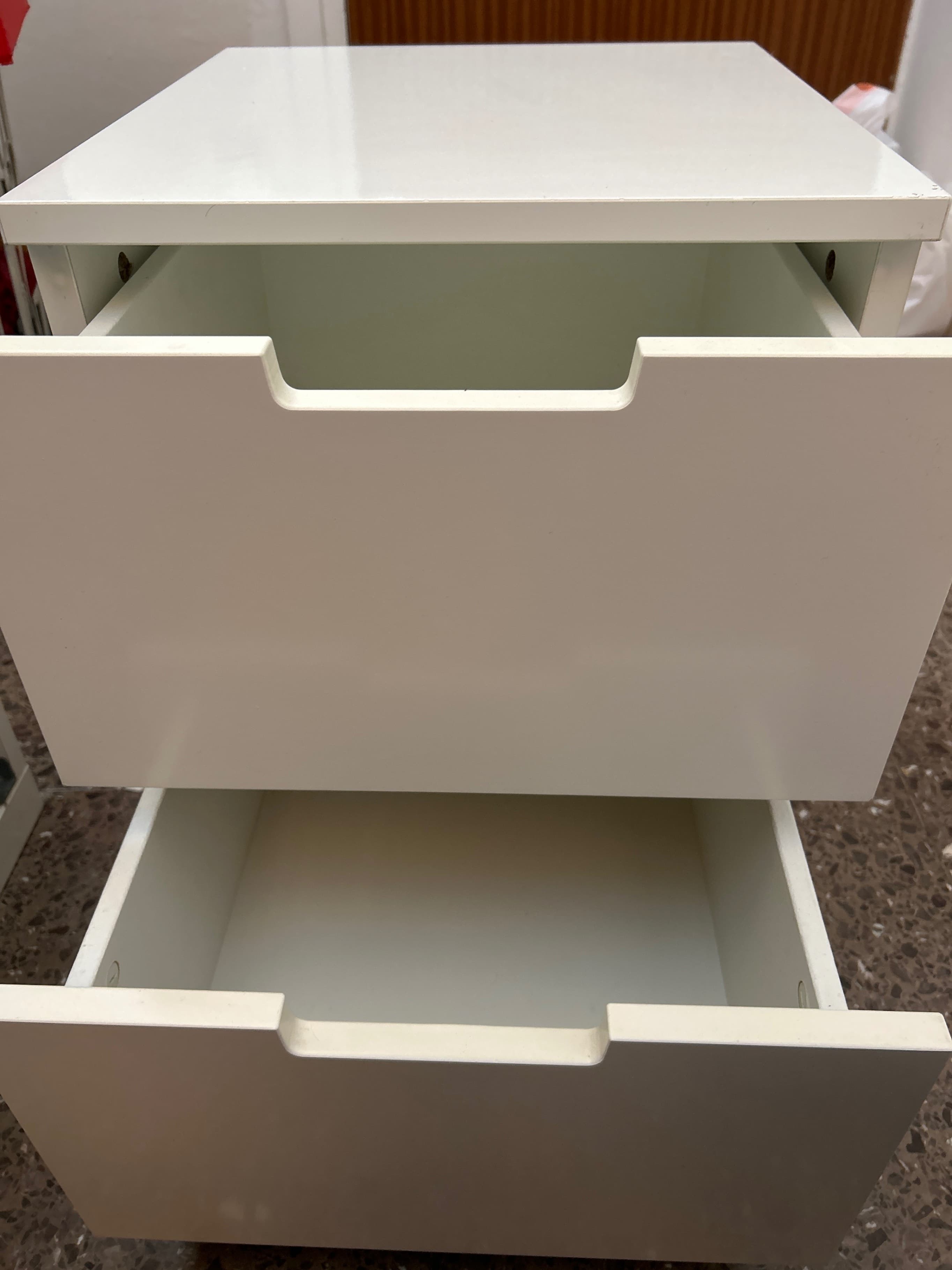 NORDLI cómoda de 2 cajones, blanco, 40x54 cm