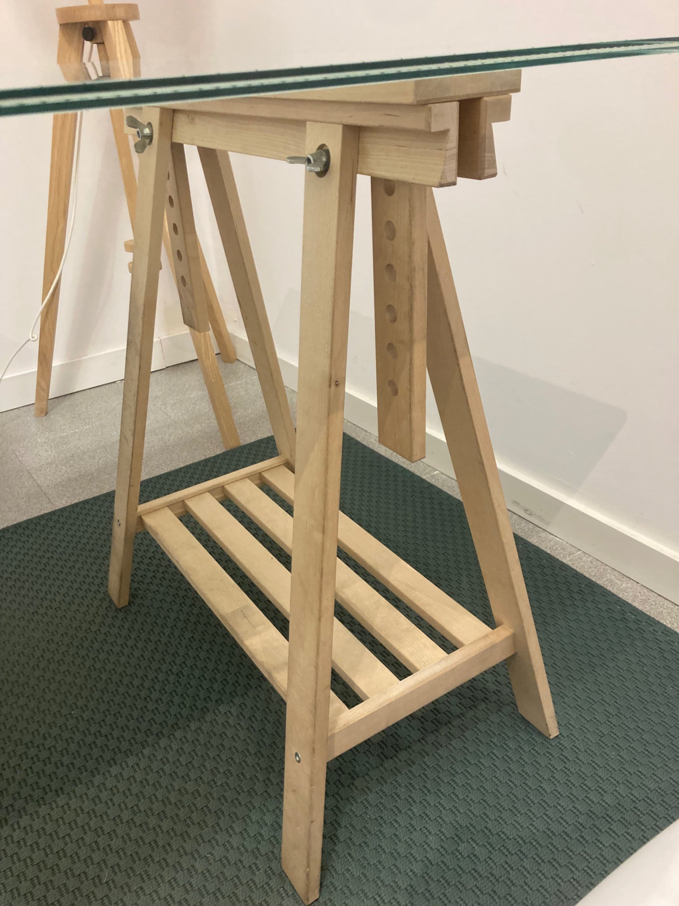 MITTBACK caballete, abedul, 58x70/93 cm