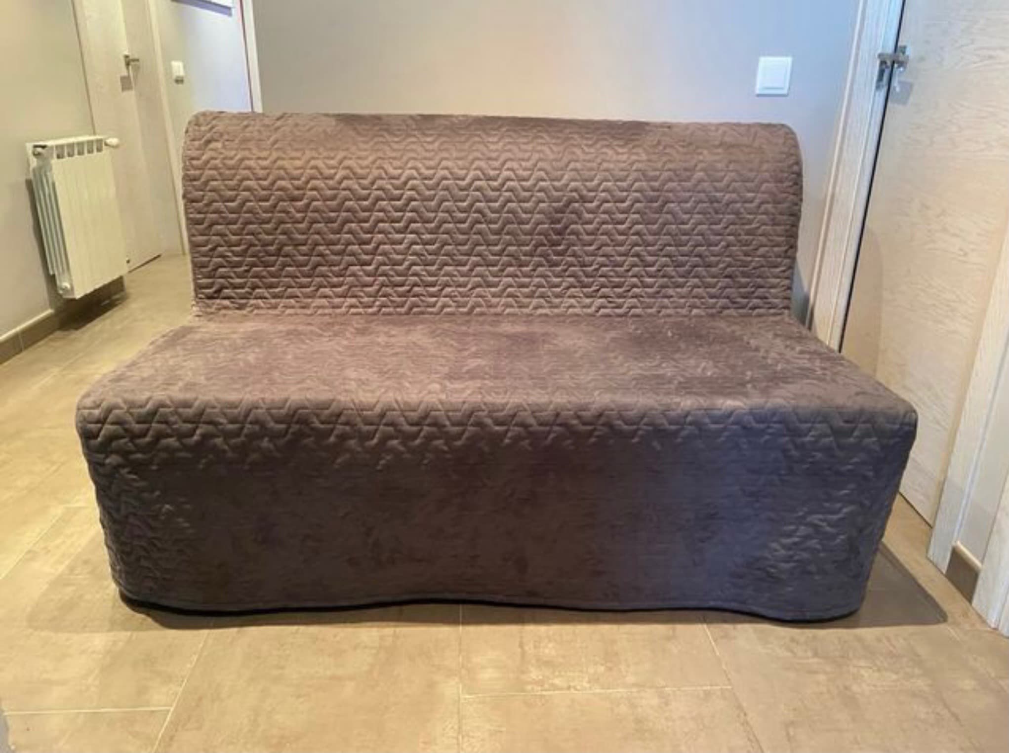 LYCKSELE HÅVET sofá cama de 2 plazas, Vansbro gris oscuro