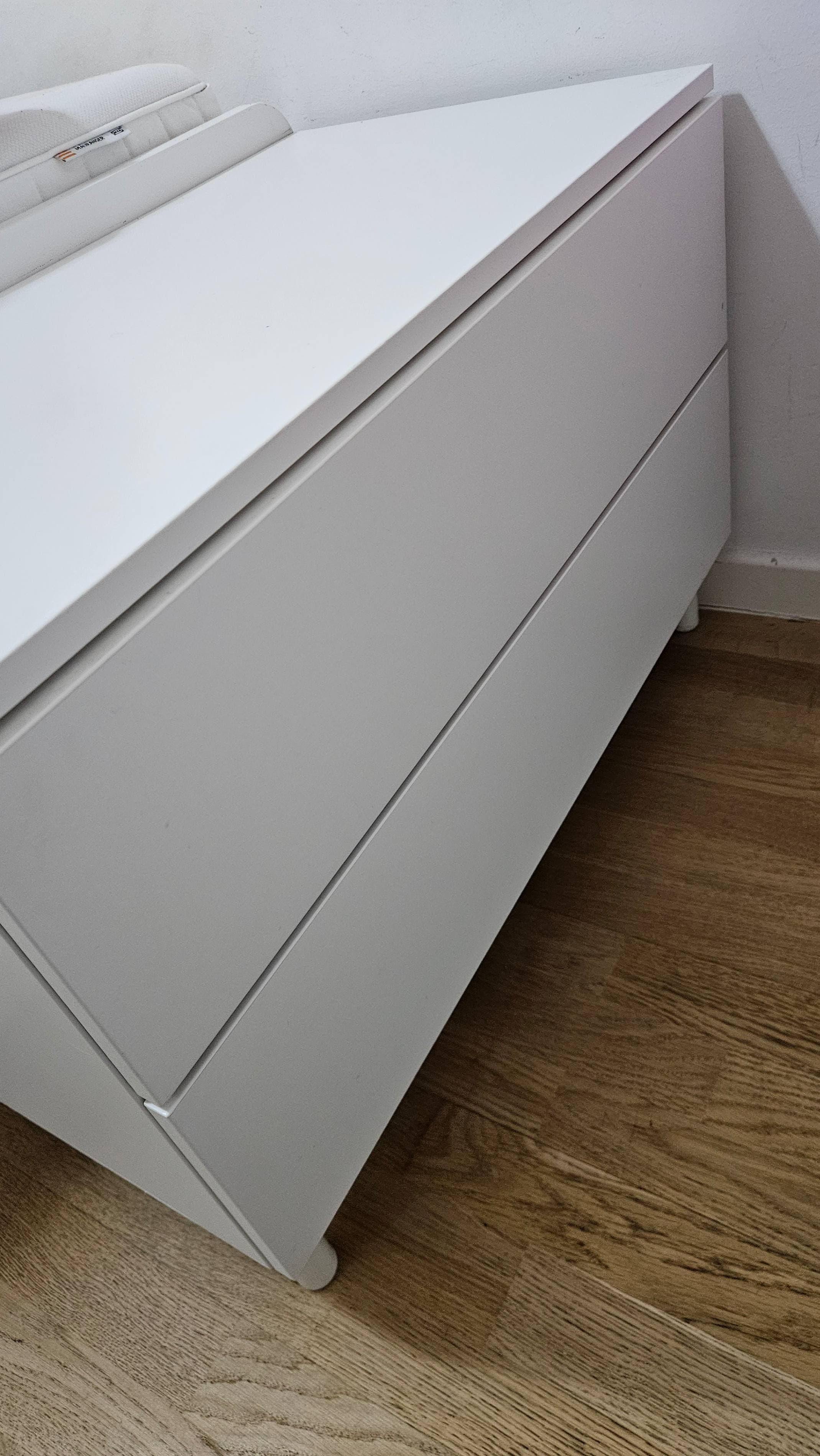 NORDLI cómoda de 2 caixóns, branco, 80x54 cm