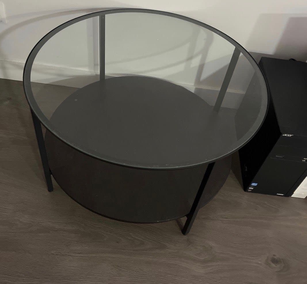 VITTSJÖ erdiko mahaia, beltz-marroia/beira, 75 cm