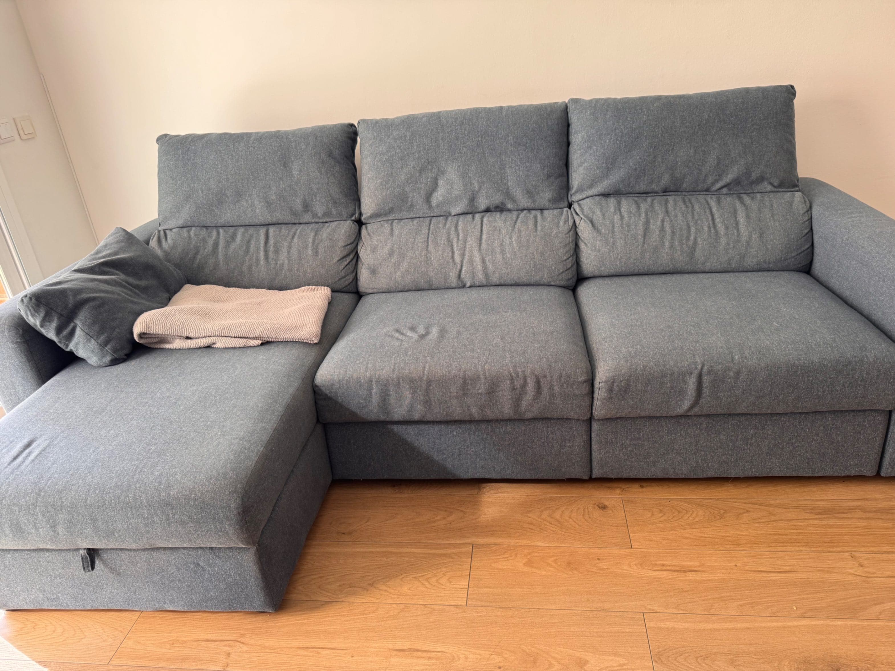ESKILSTUNA Sofá cantoneira 3 prazas, Hillared antracita