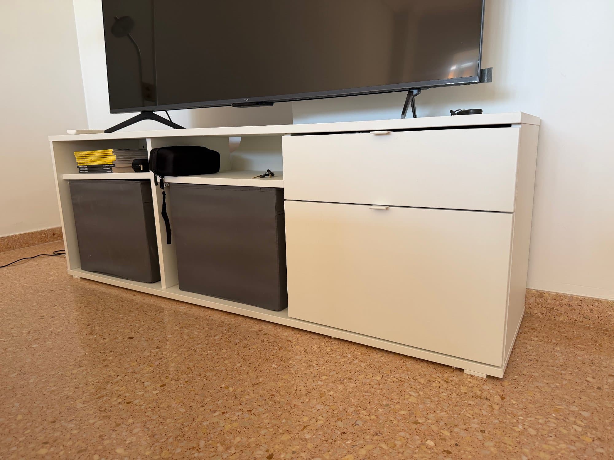 VIHALS TB-altzaria, zuria, 146x37x50 cm