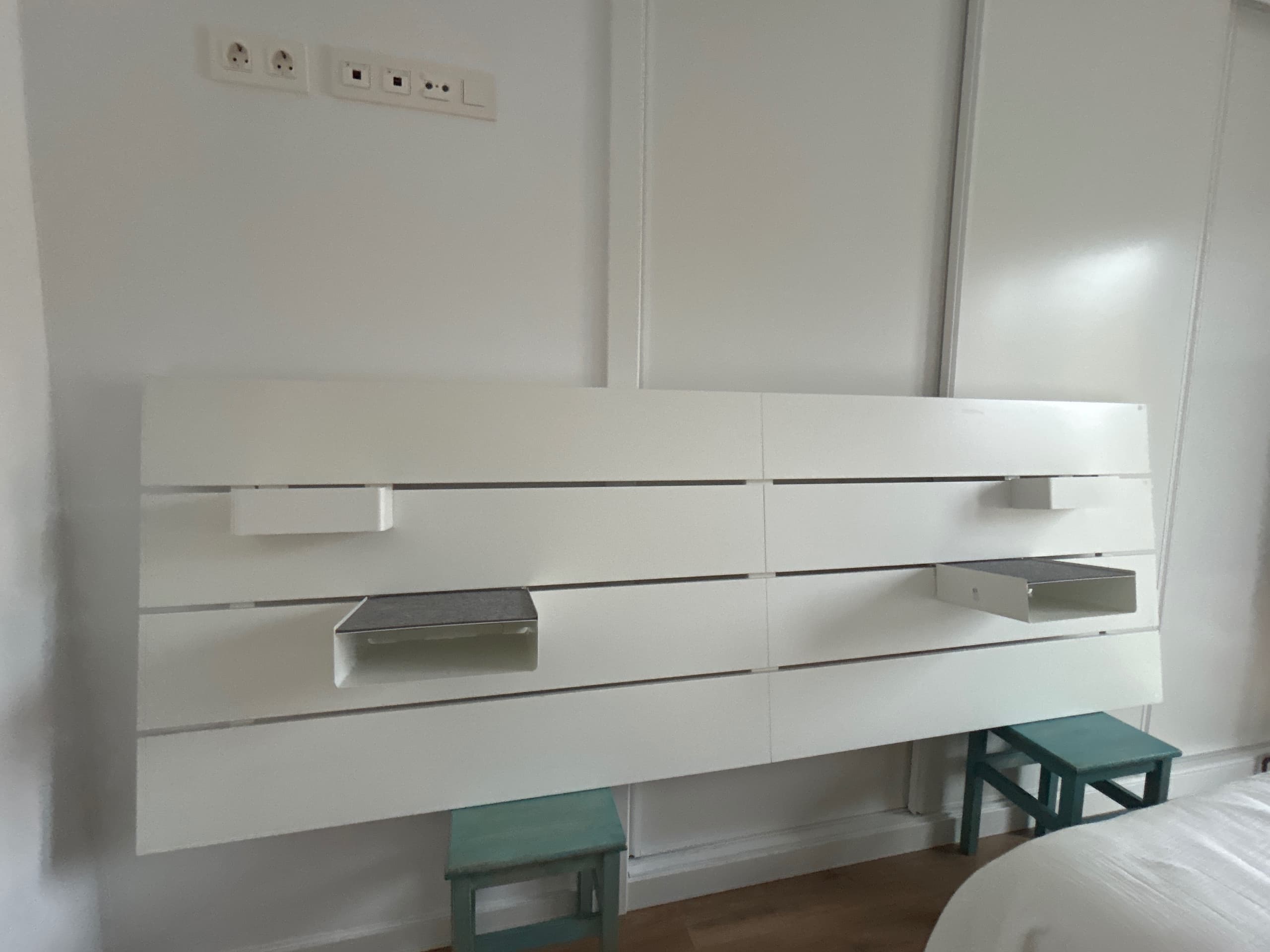 NORDLI capçalera, blanc, 140/160 cm