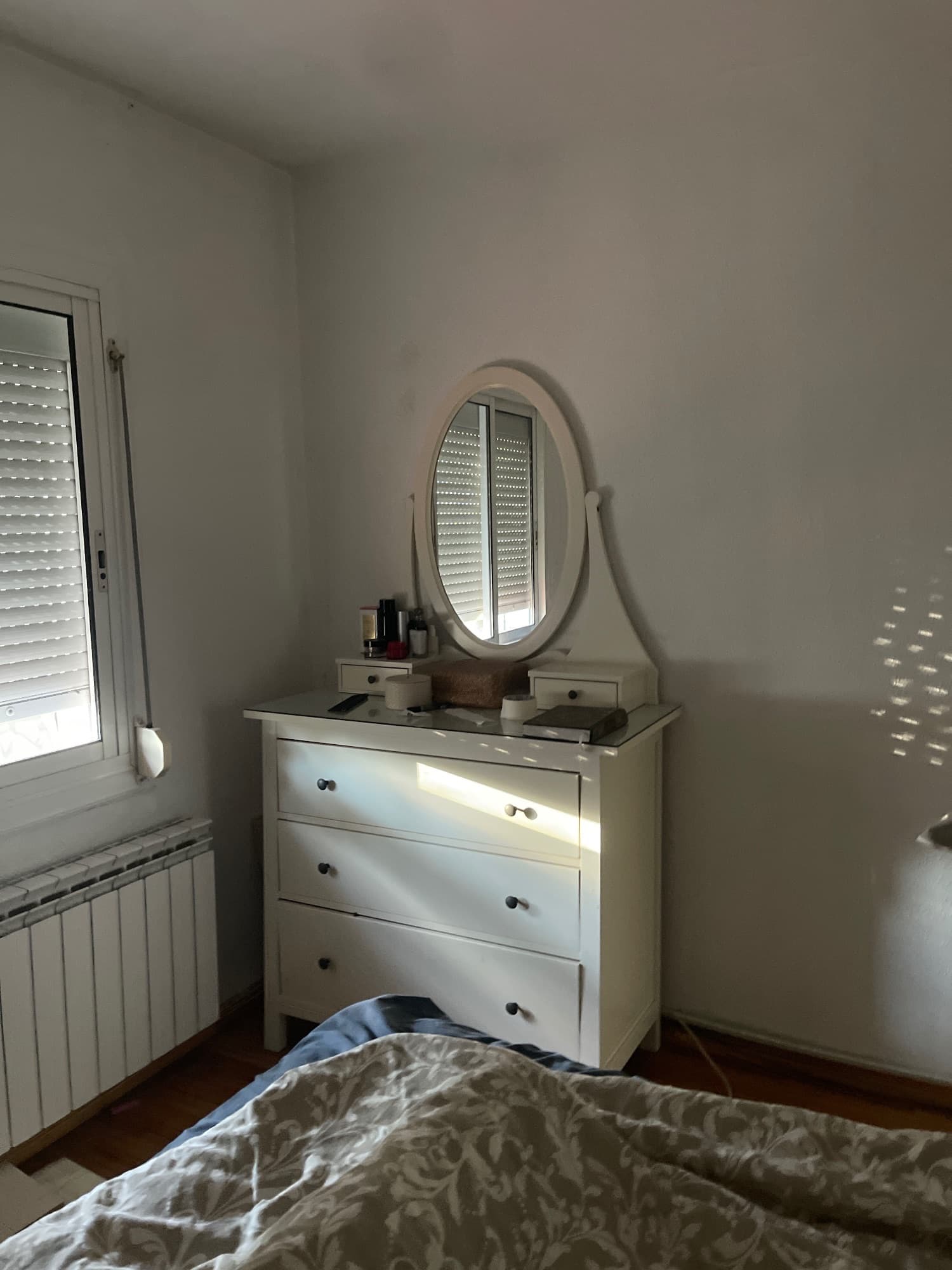 HEMNES apain-mahaia, zuria, 100x50 cm
