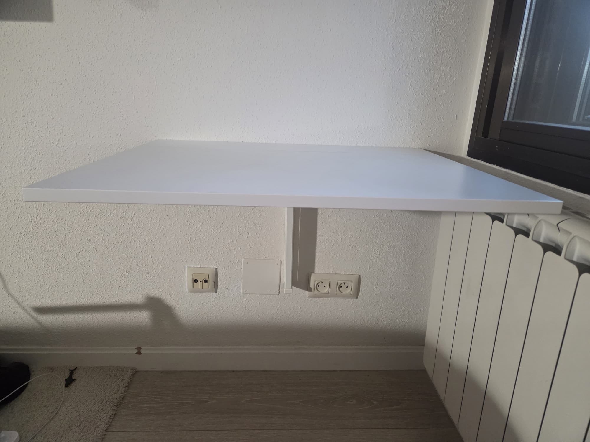 NORBERG mesa pregable de parede, branco, 74x60 cm