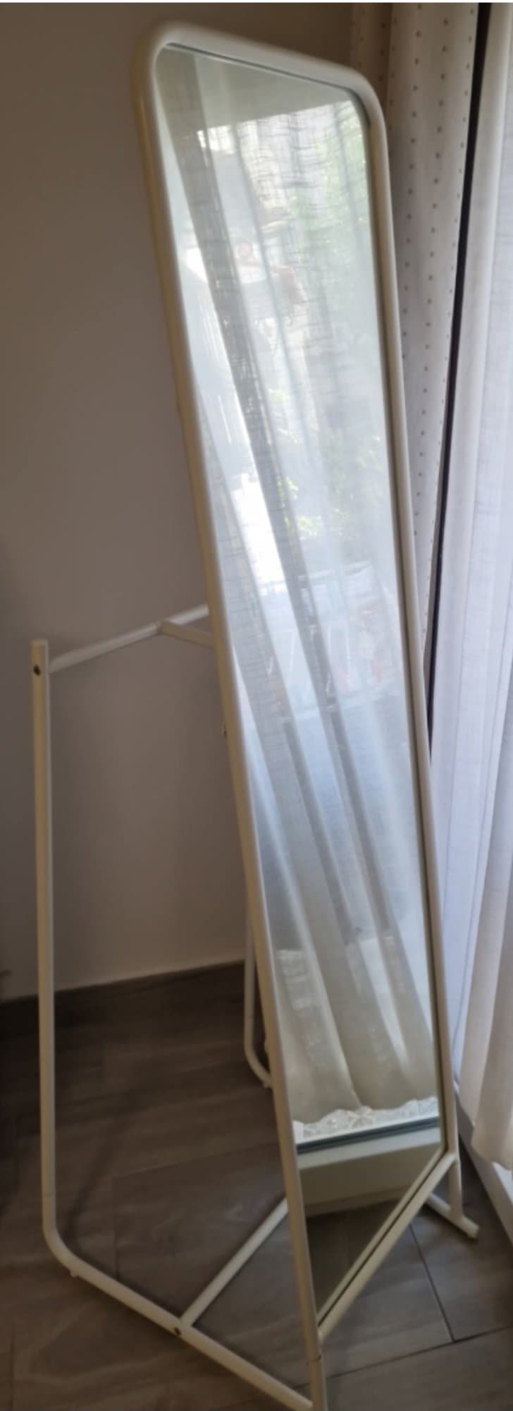 KNAPPER espello de pé, branco, 48x160 cm