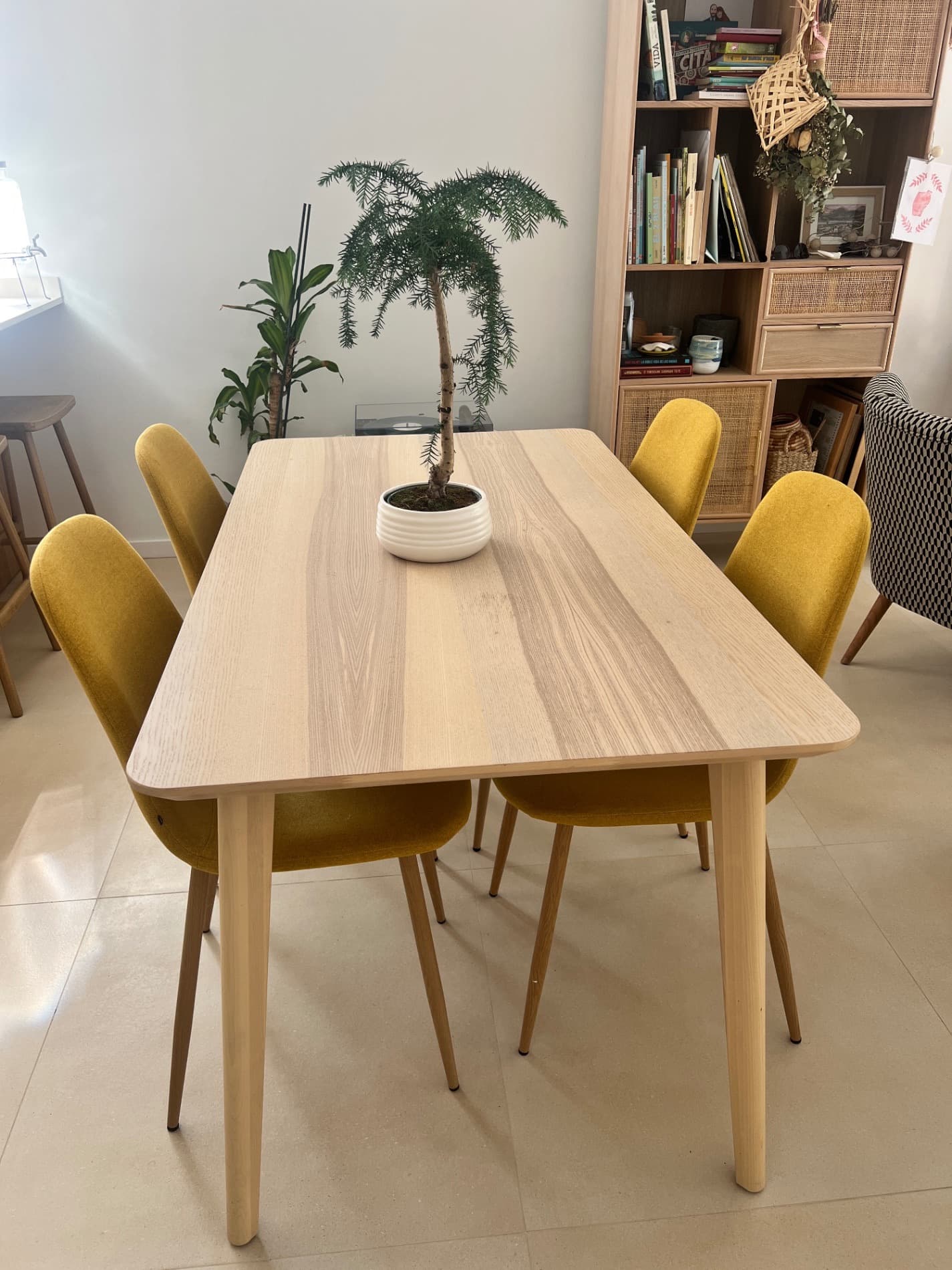 LISABO table, ash veneer, 140x78 cm