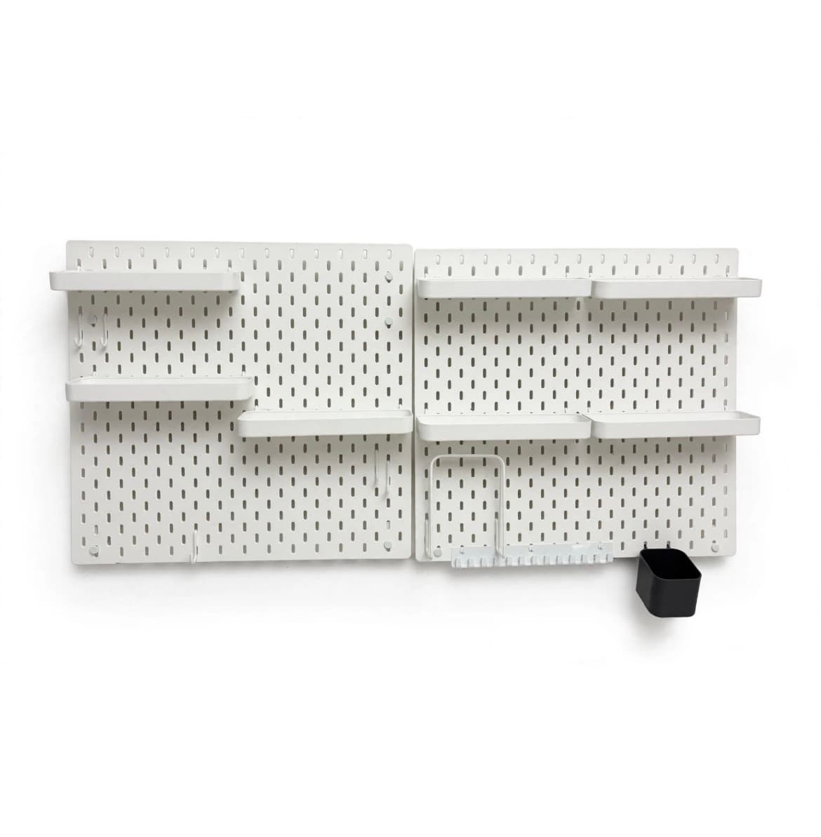 SKÅDIS pegboard combination, white, 56x56 cm