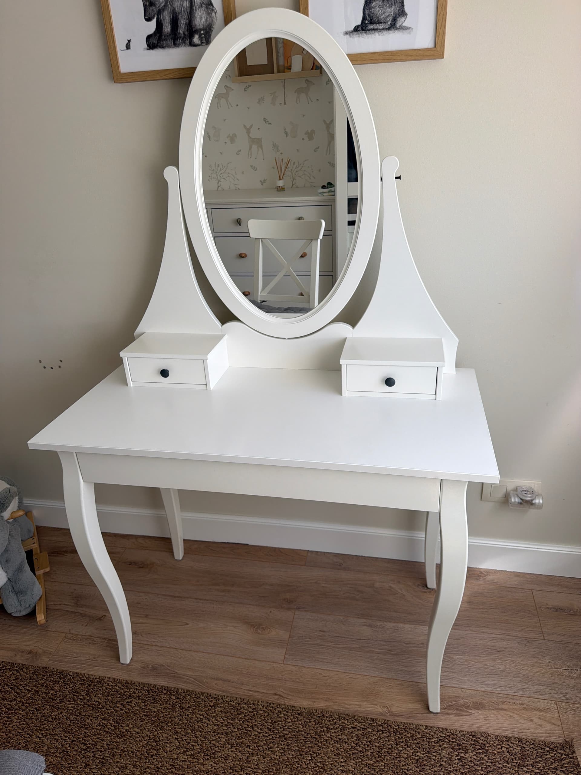 HEMNES apain-mahaia, zuria, 100x50 cm