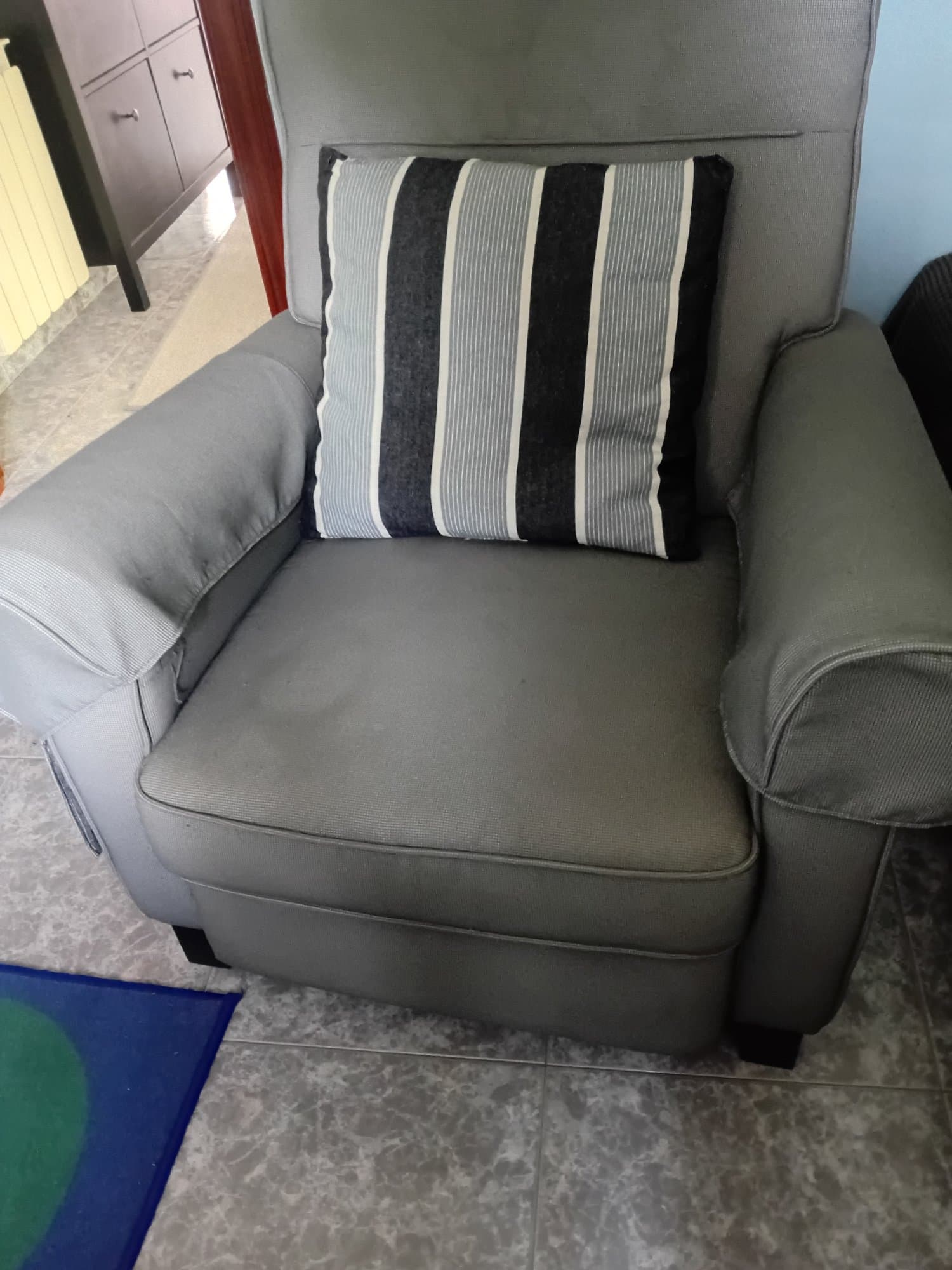 MUREN cadeira de brazos relax reclinable, Remmarn gris claro