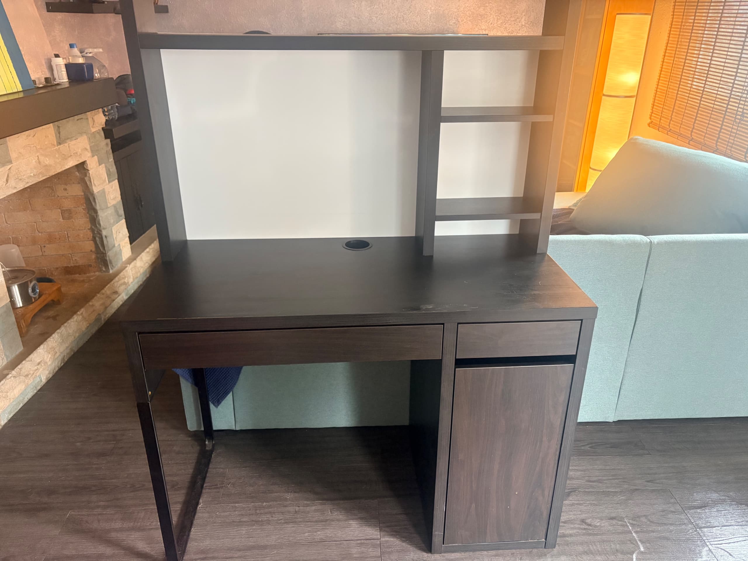 MICKE desk, white, 105x50 cm