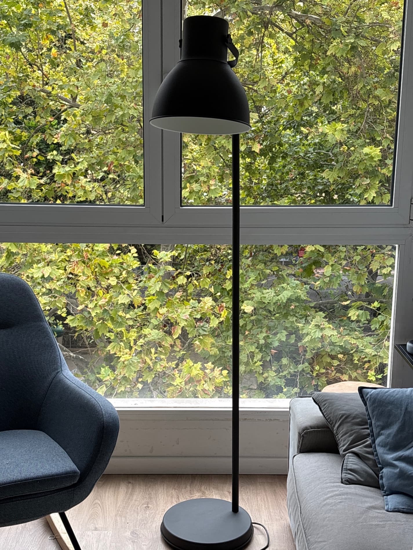 HEKTAR floor lamp, dark grey