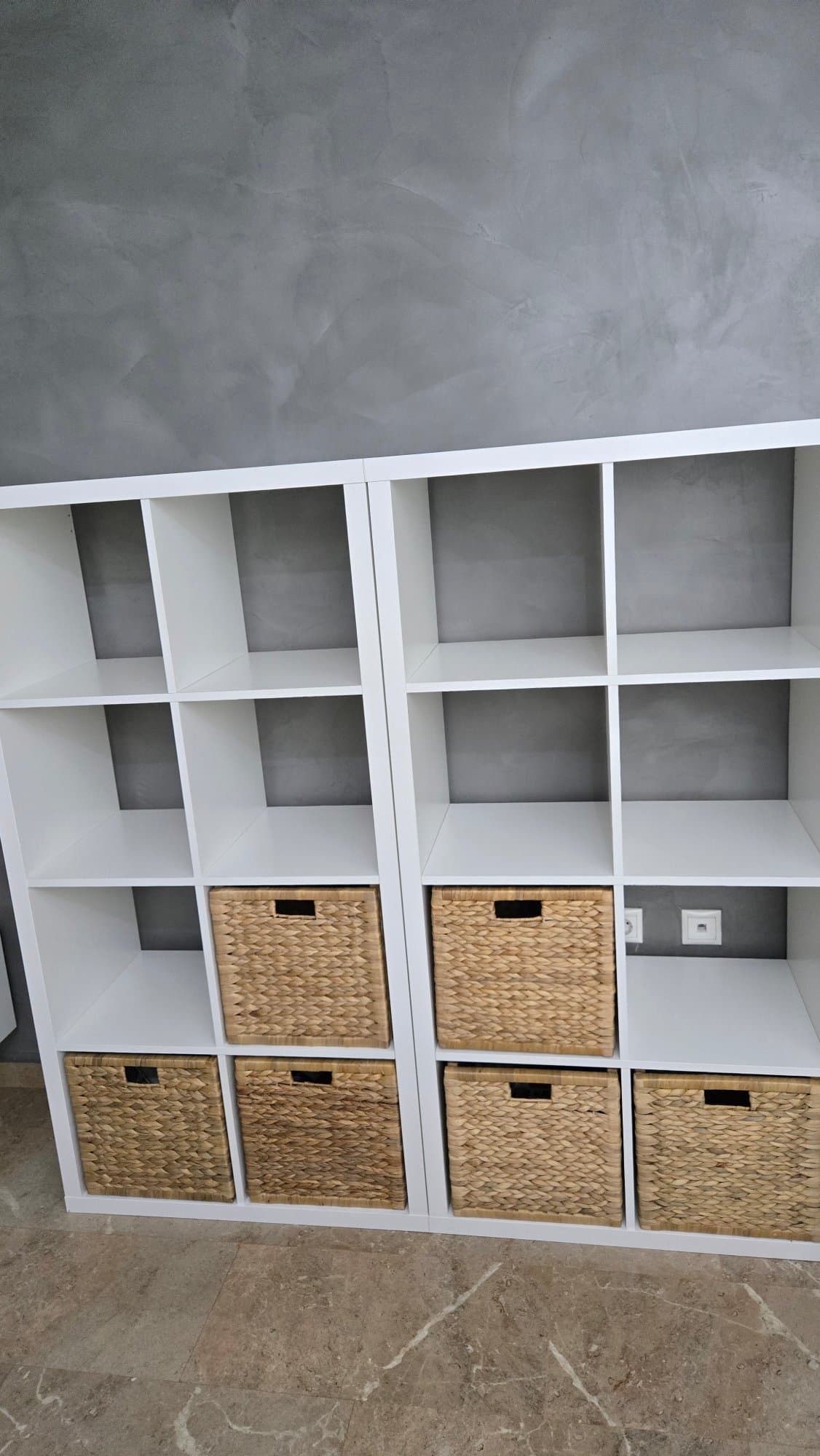 KALLAX shelving unit, white, 77x147 cm
