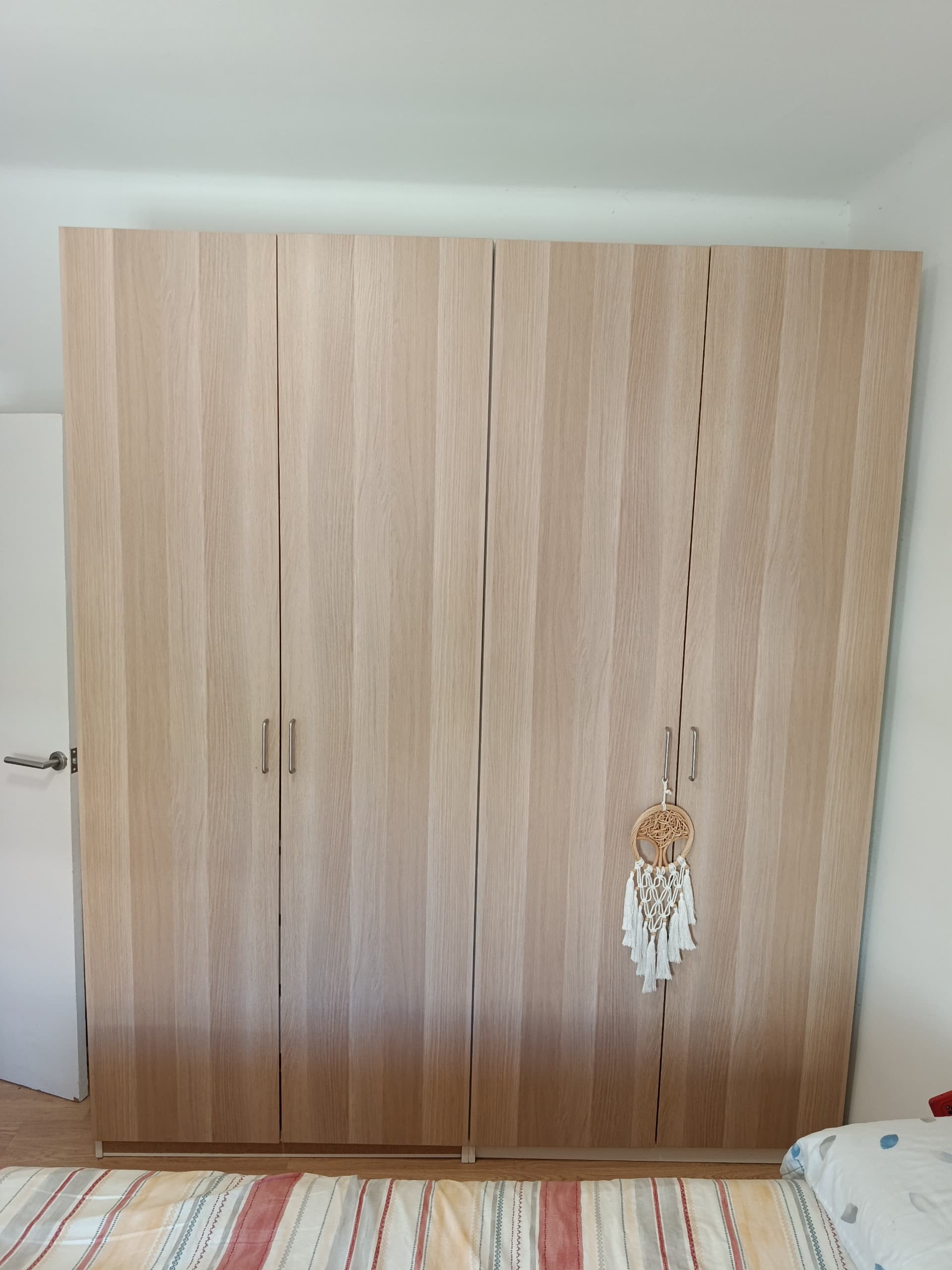 PAX / GRIMO wardrobe, white/white, 100x60x236 cm