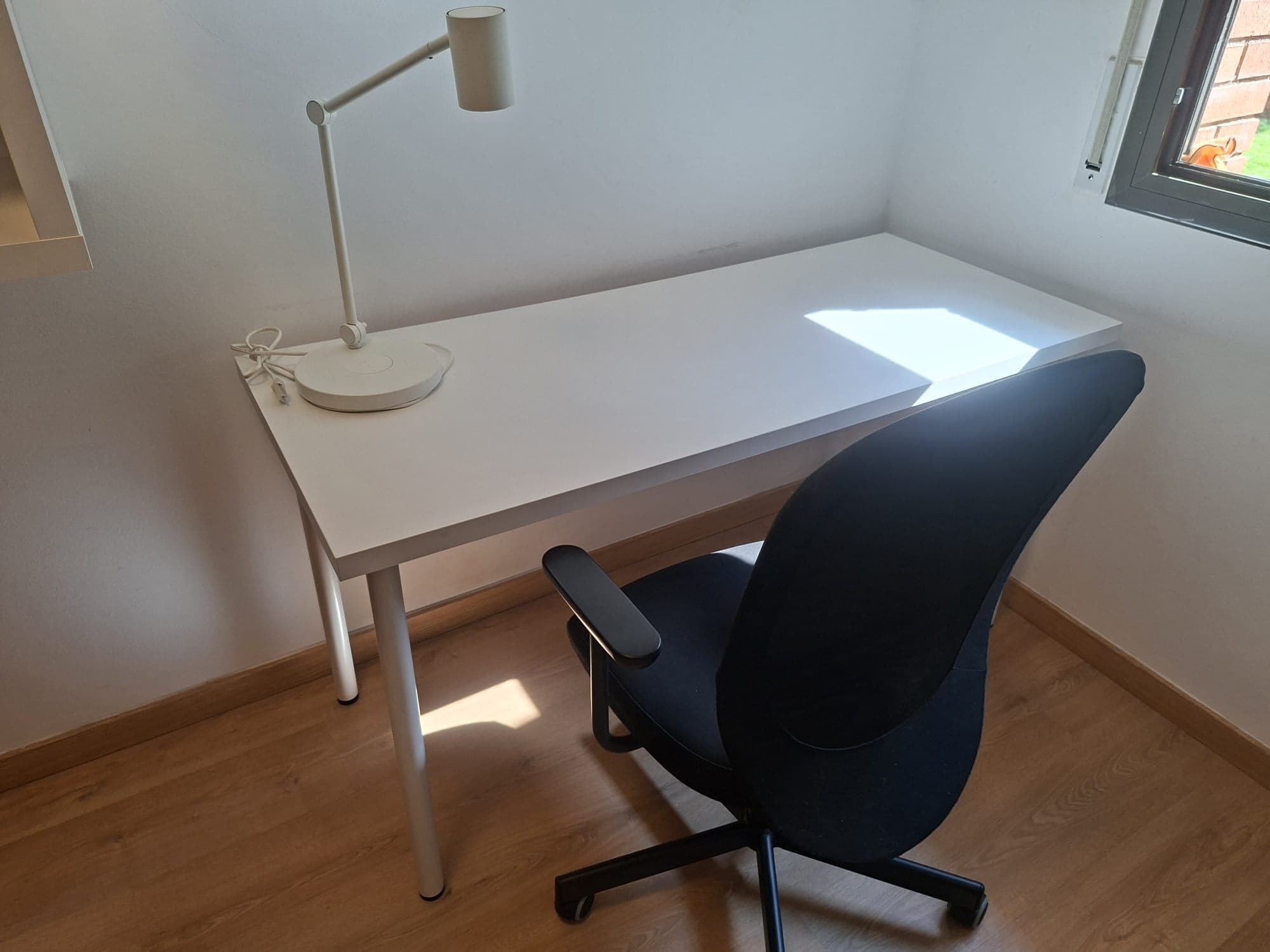 LAGKAPTEN / ADILS desk, white, 120x60 cm