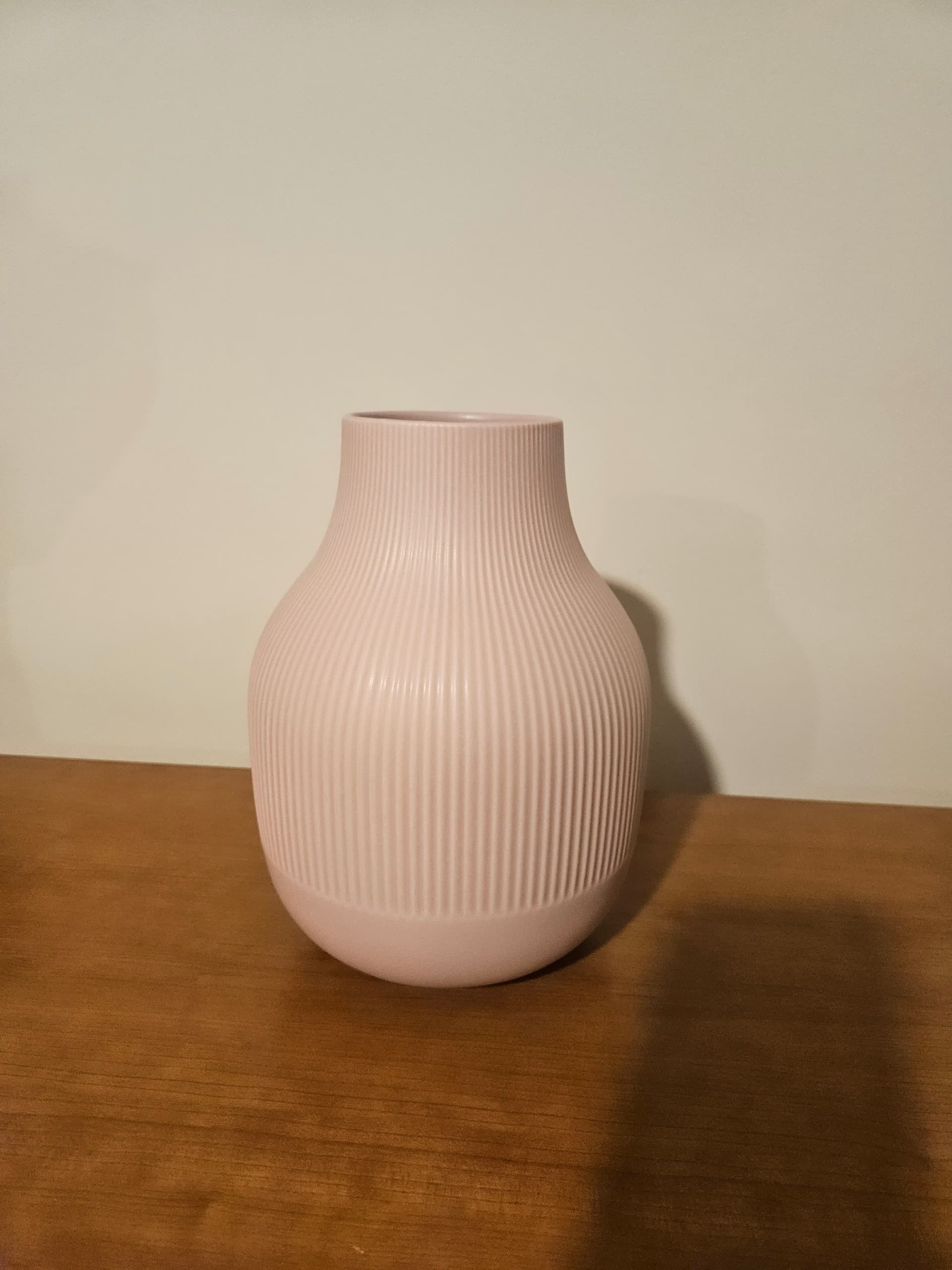 GRADVIS vase, pink, 21 cm