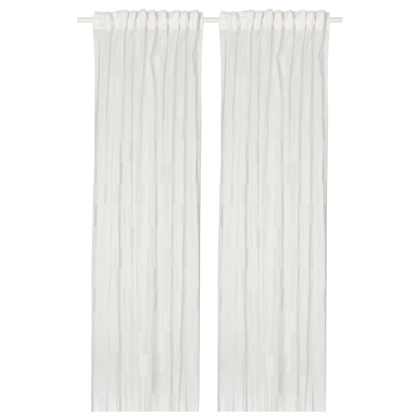 BERGNEJLIKA cortinas rede, par