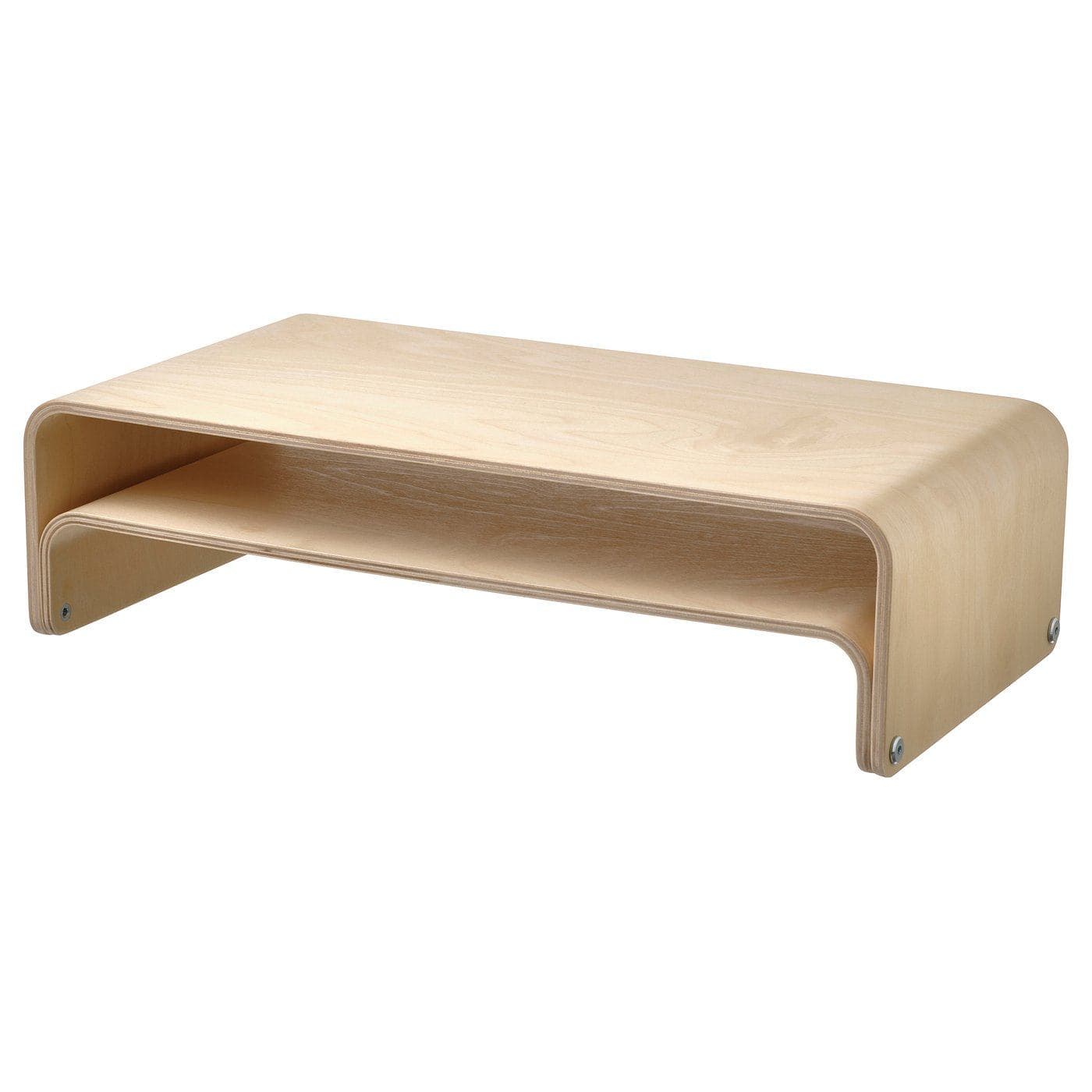 VATTENKAR soporte portátil/monitor, bidueiro, 52x26 cm