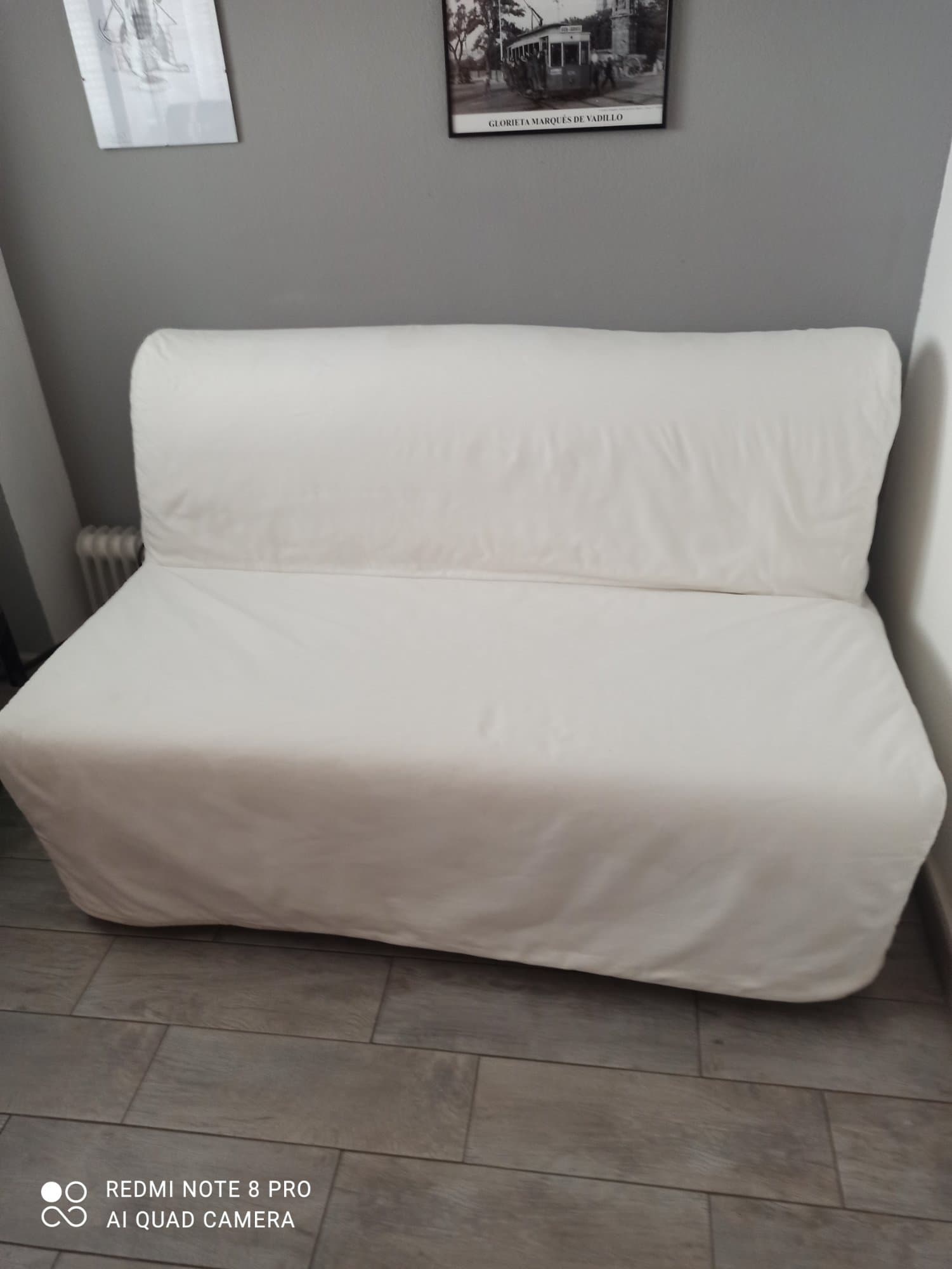 LYCKSELE LÖVÅS 2-seat sofa-bed, Ransta natural