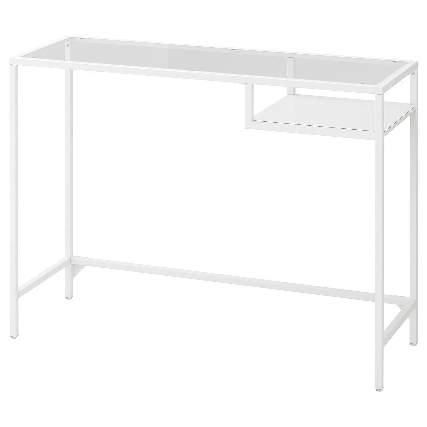 VITTSJÖ ordenagailu eramangarrirako mahaia, zuria/beira, 100x36 cm