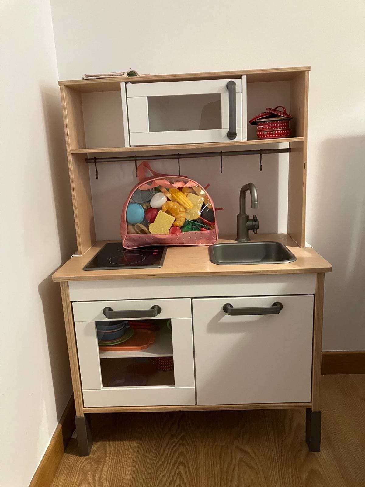 DUKTIG play kitchen, birch, 72x40x109 cm