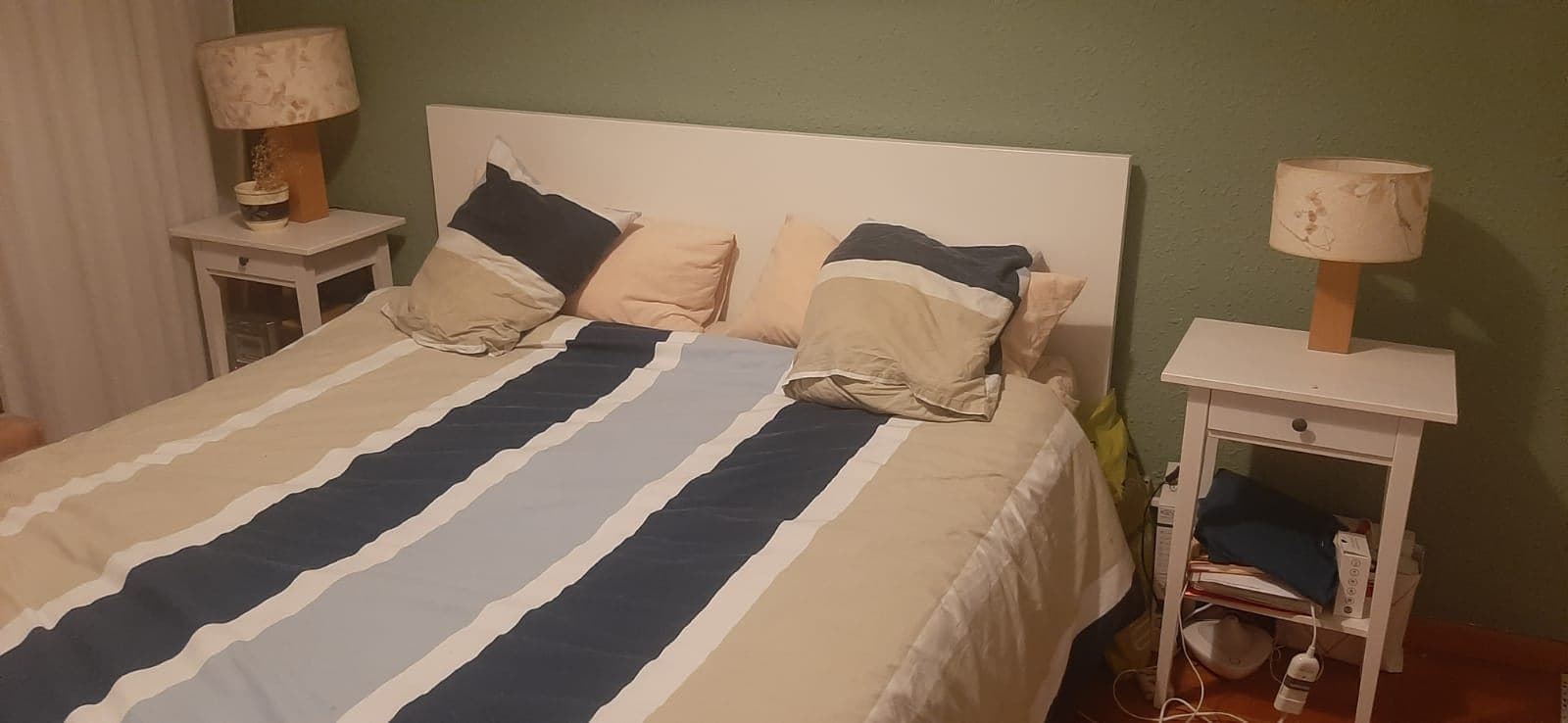 HEMNES tauleta de nit, tint blanc, 46x35 cm