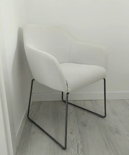 TOSSBERG cadeira, metal branco/Gunnared beixe