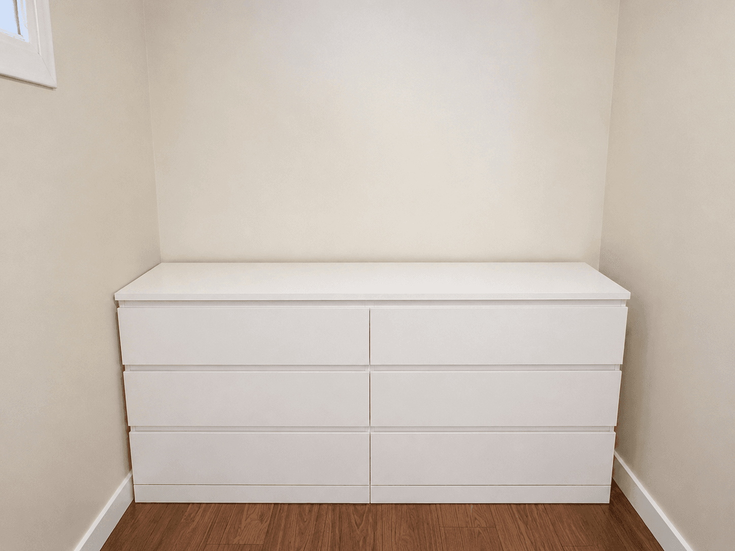 MALM calaixera de 6 calaixos, blanc, 160x78 cm
