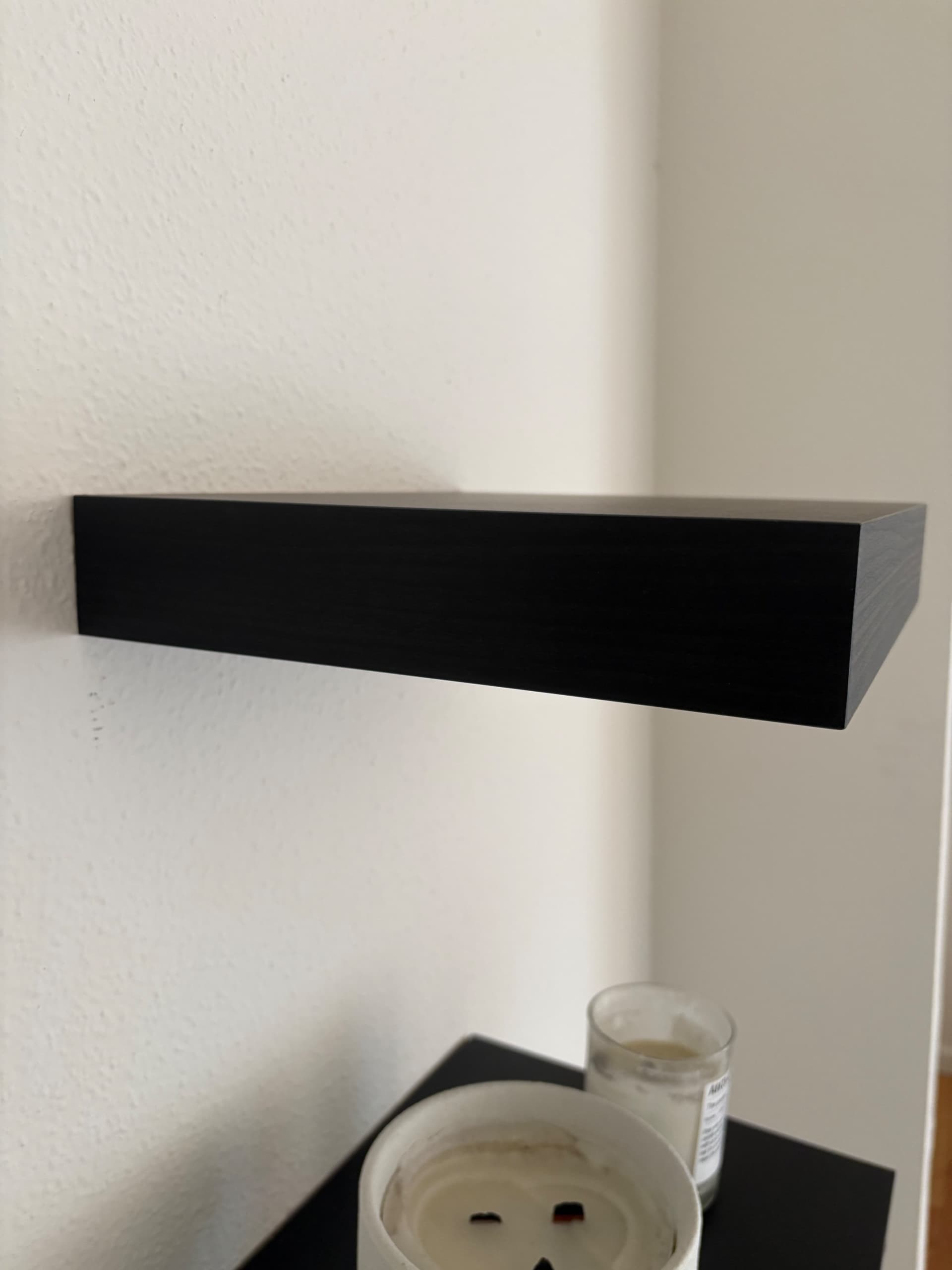 LACK prestatge de paret, negre-marró, 30x26 cm