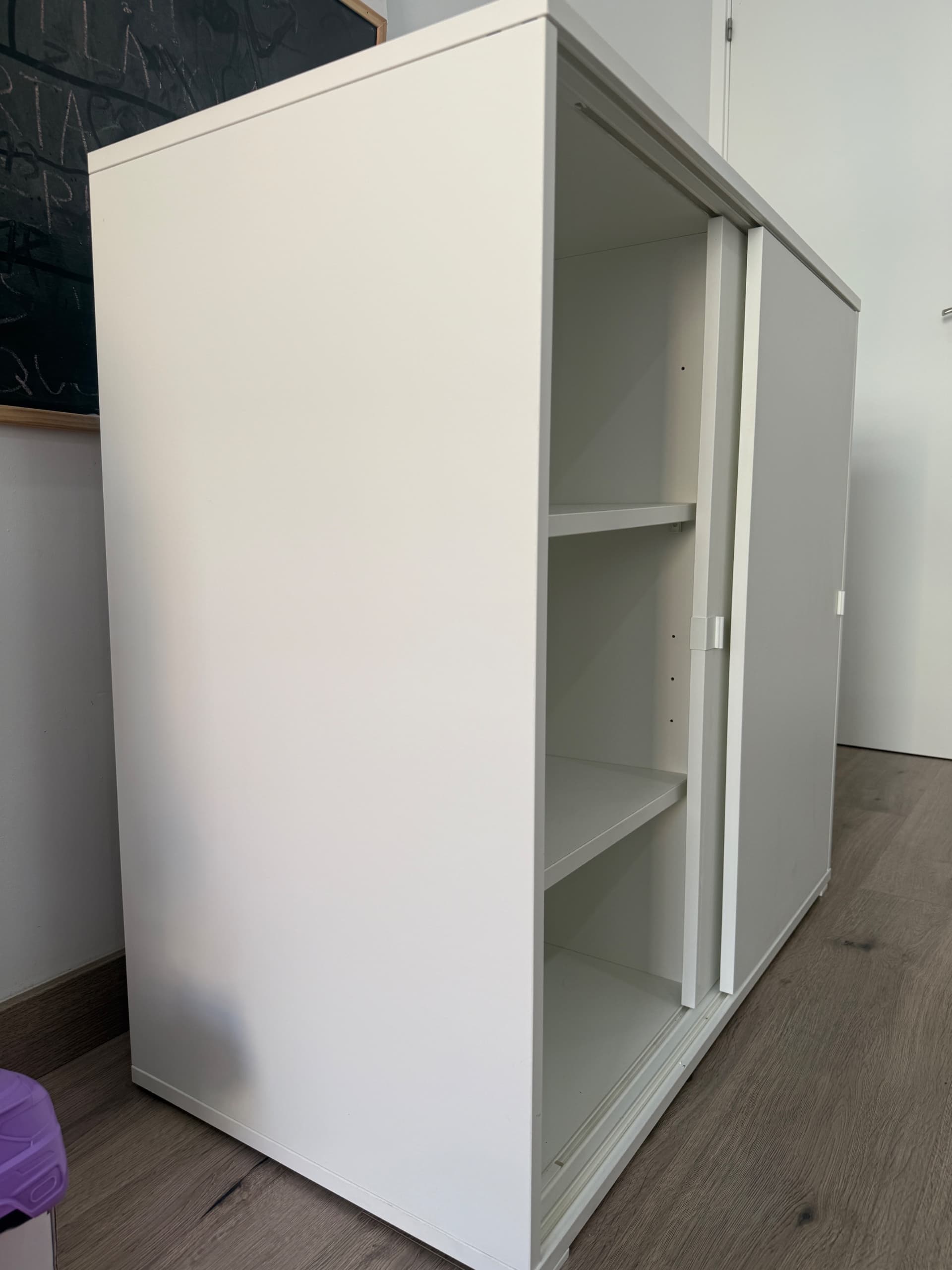VIHALS armario puert corr, blanco, 95x47x90 cm