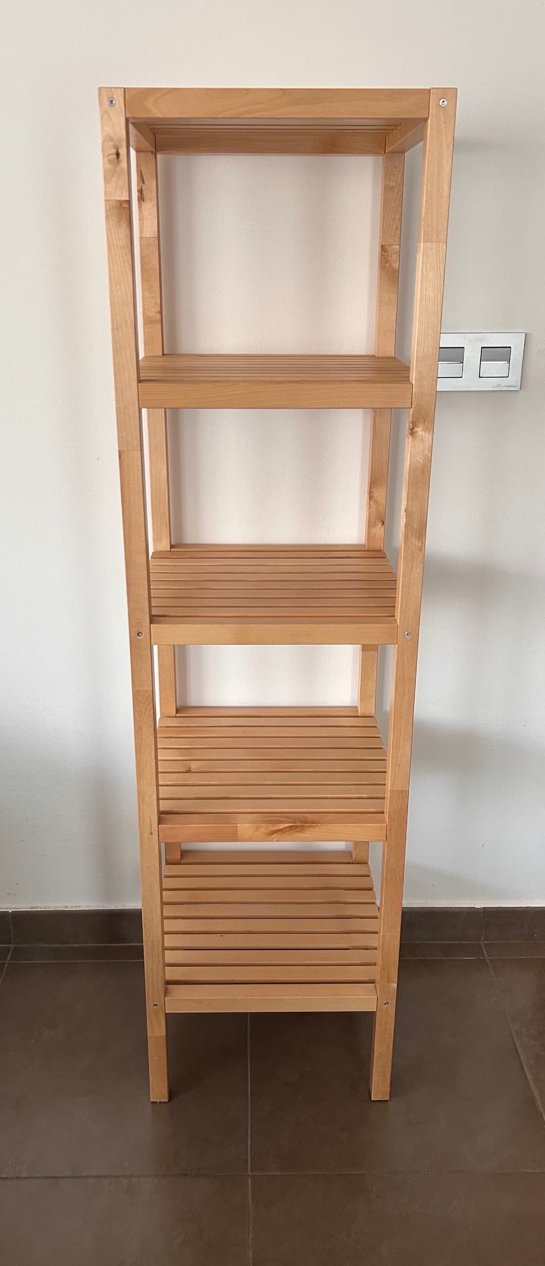 MUSKAN prestatgeria, blanc, 37x140 cm