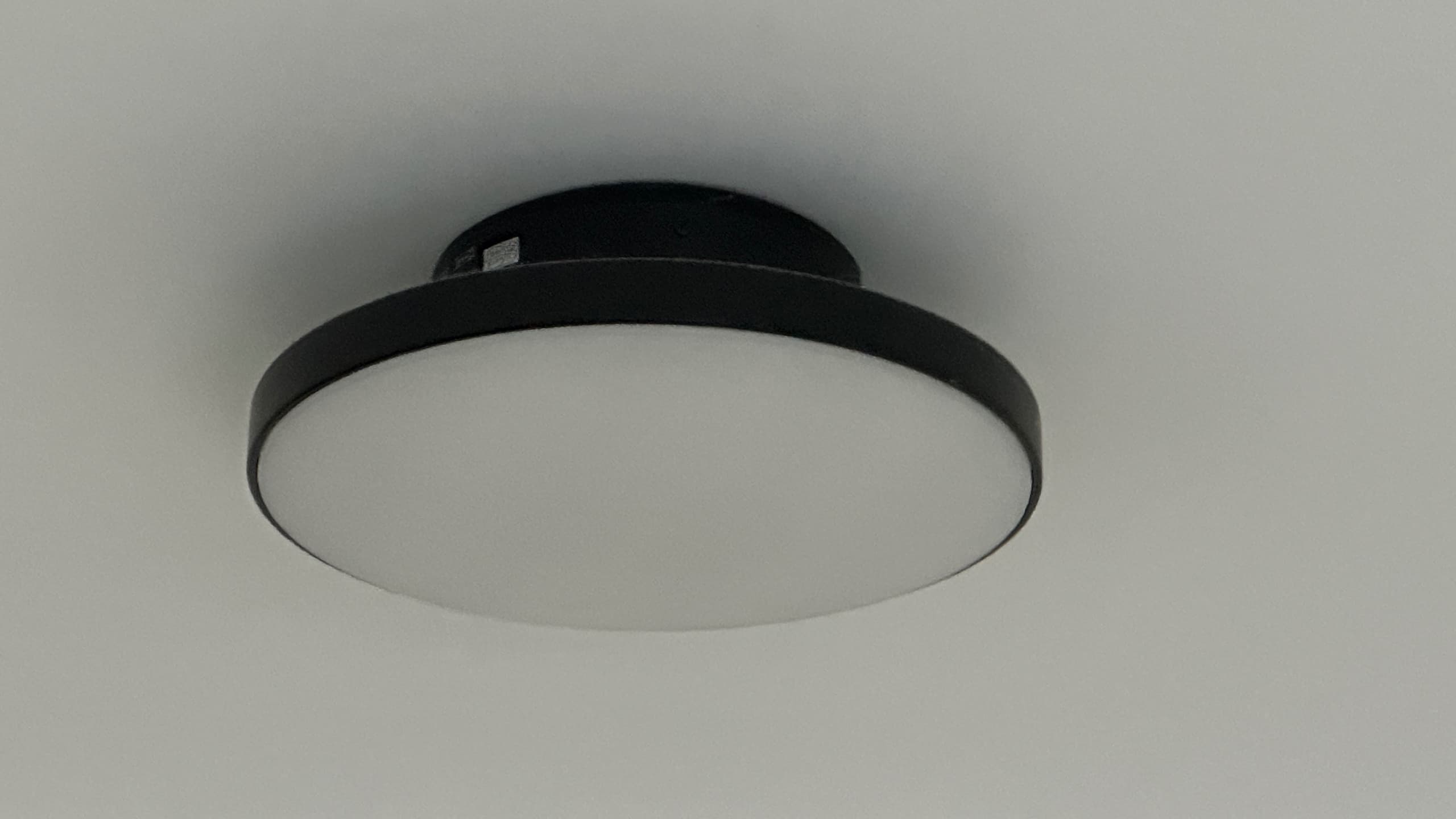 KABOMBA LED ceiling lamp, matt/black, 36 cm