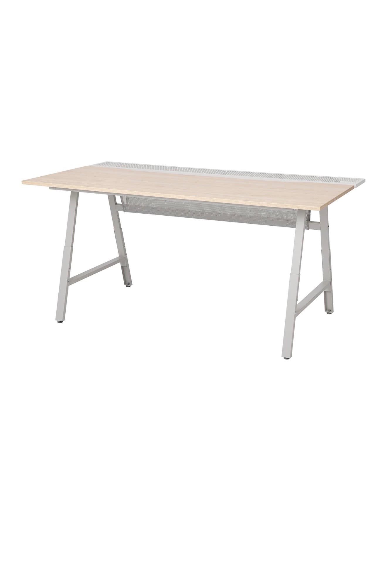UTESPELARE escriptori gaming, efecte freixe/gris, 160x80 cm