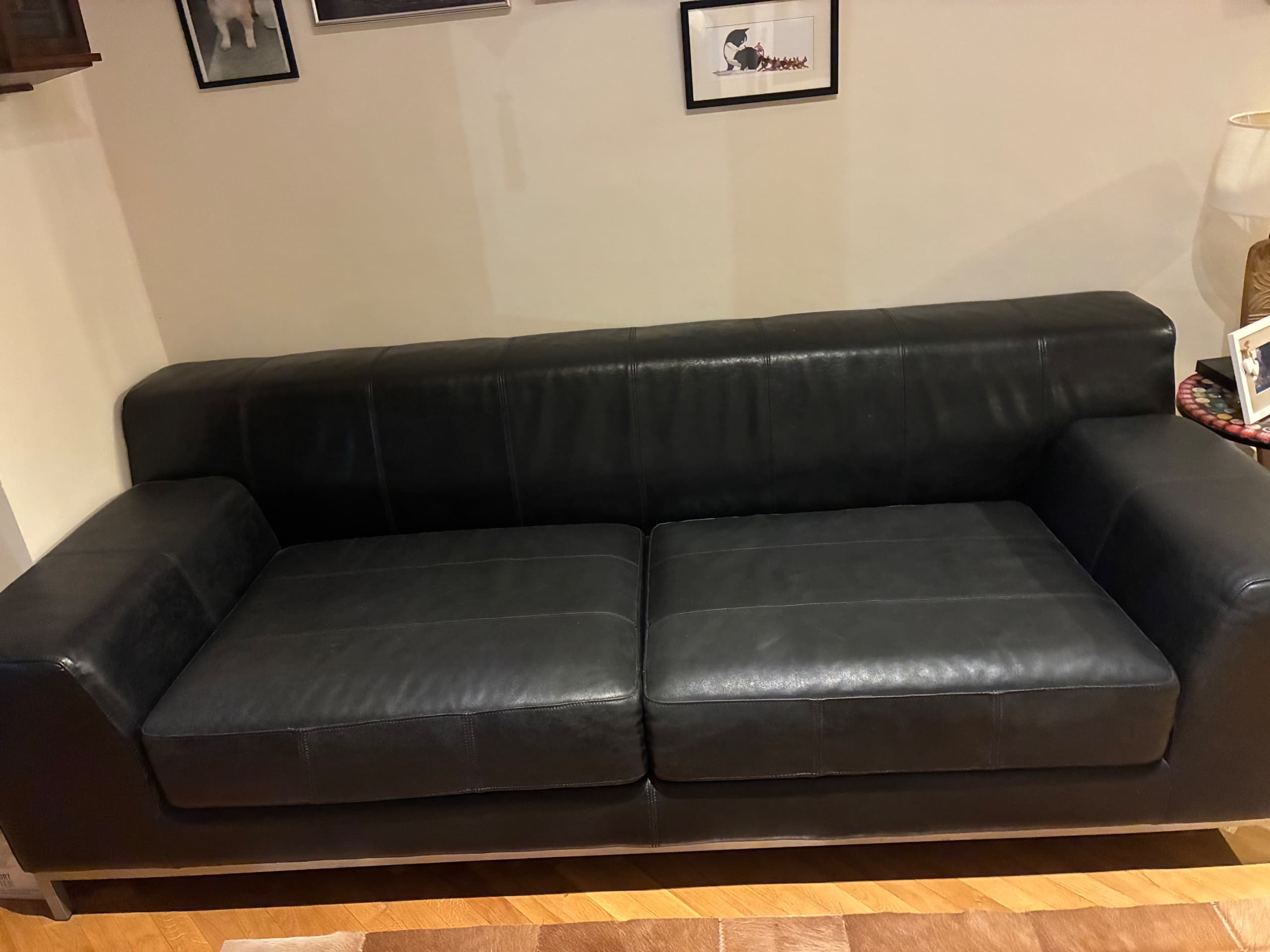 KIVIK 2-seat sofa, Grann/Bomstad black