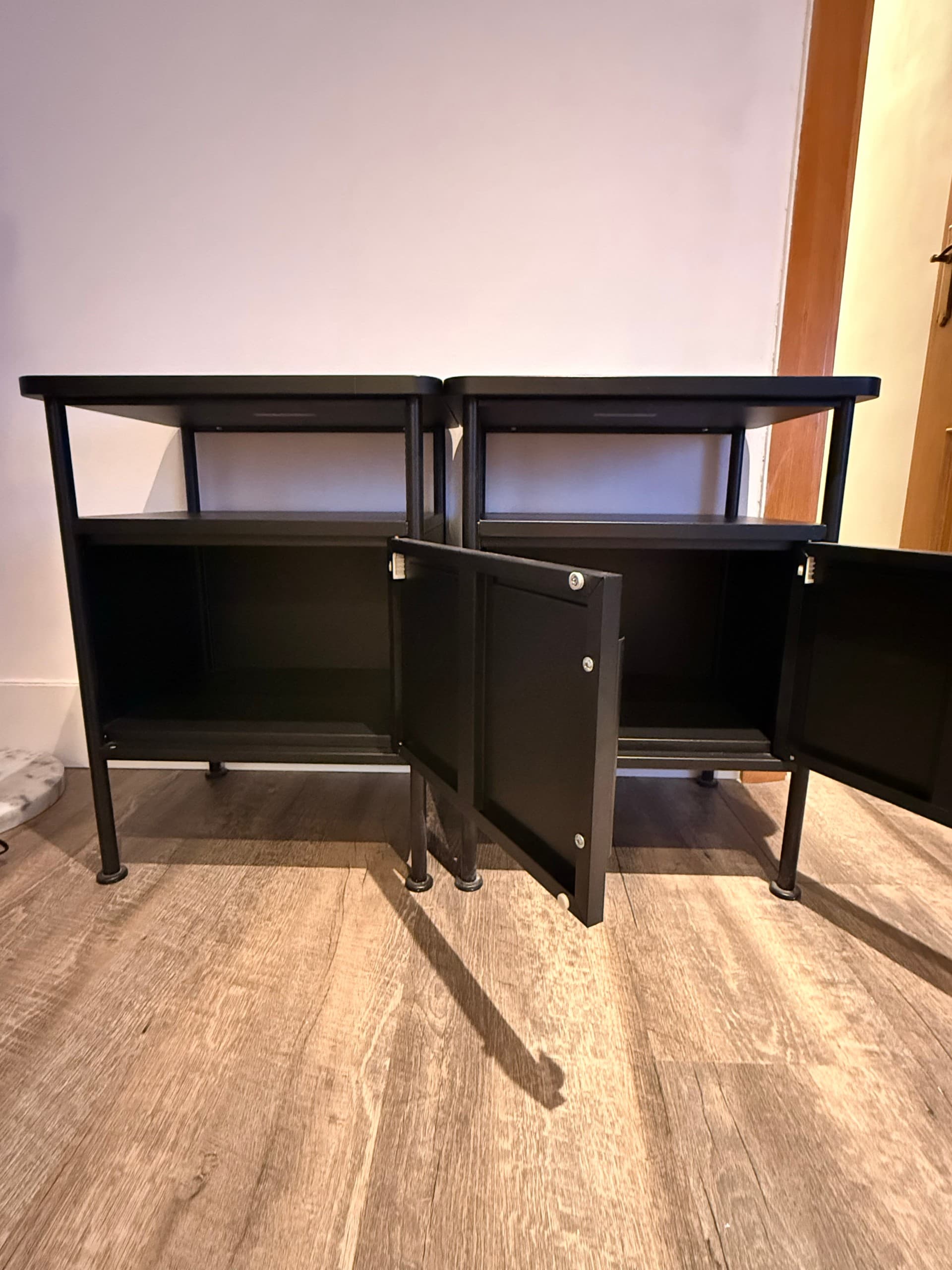 GRÅFJÄLLET mesa de noite, antracita, 45x36x59 cm