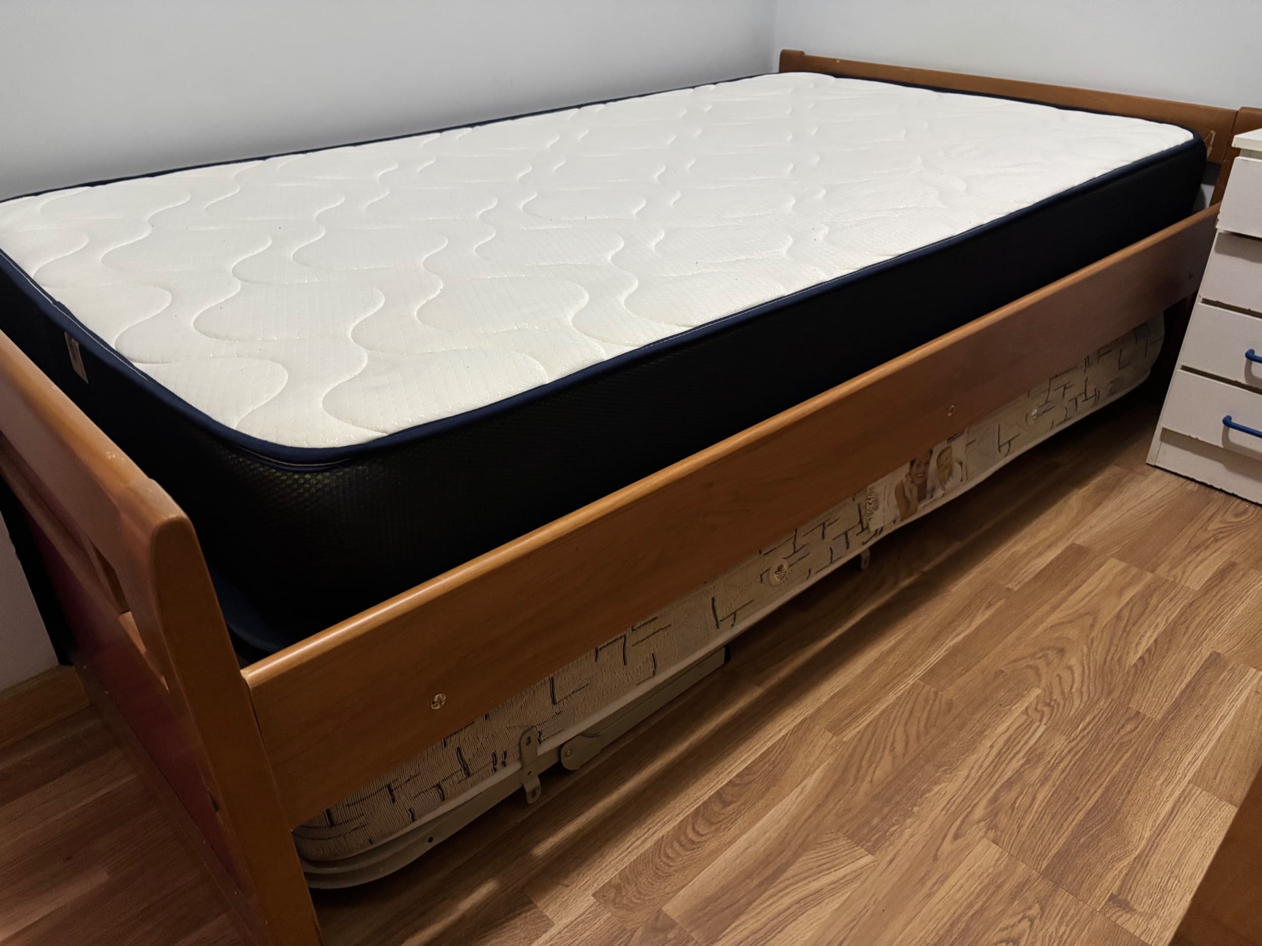 VIHALS estructura divan amb emmagatzematge, blanc, 80x200 cm