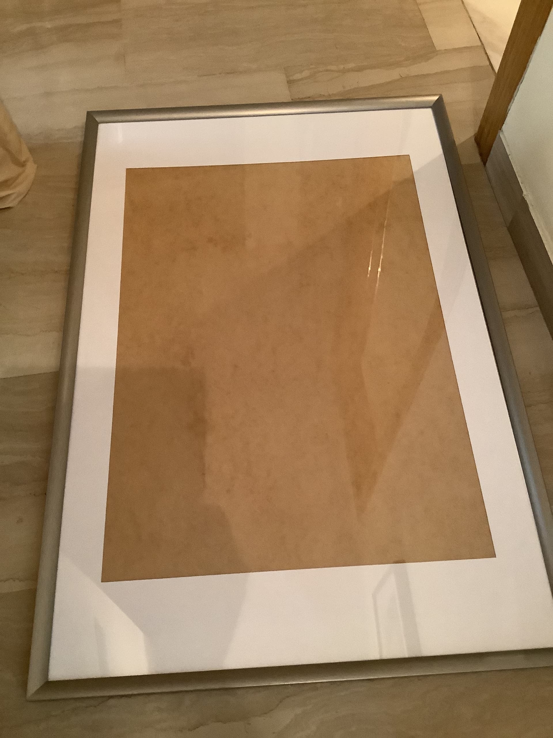 SILVERHÖJDEN marco, gris plata, 61x91 cm